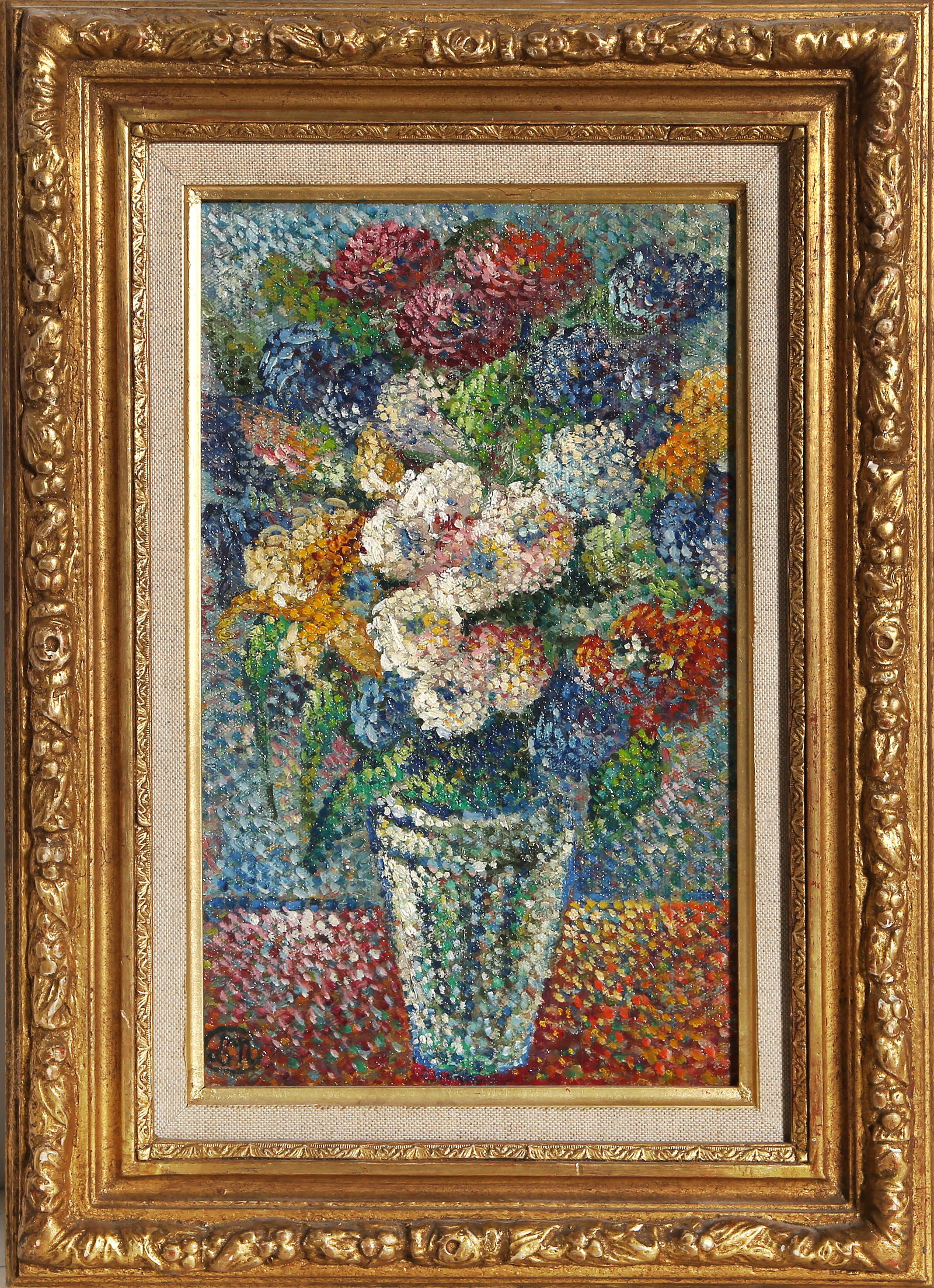 Lucien Neuquelman, Bouquet, Oil Painting (1 of 4)