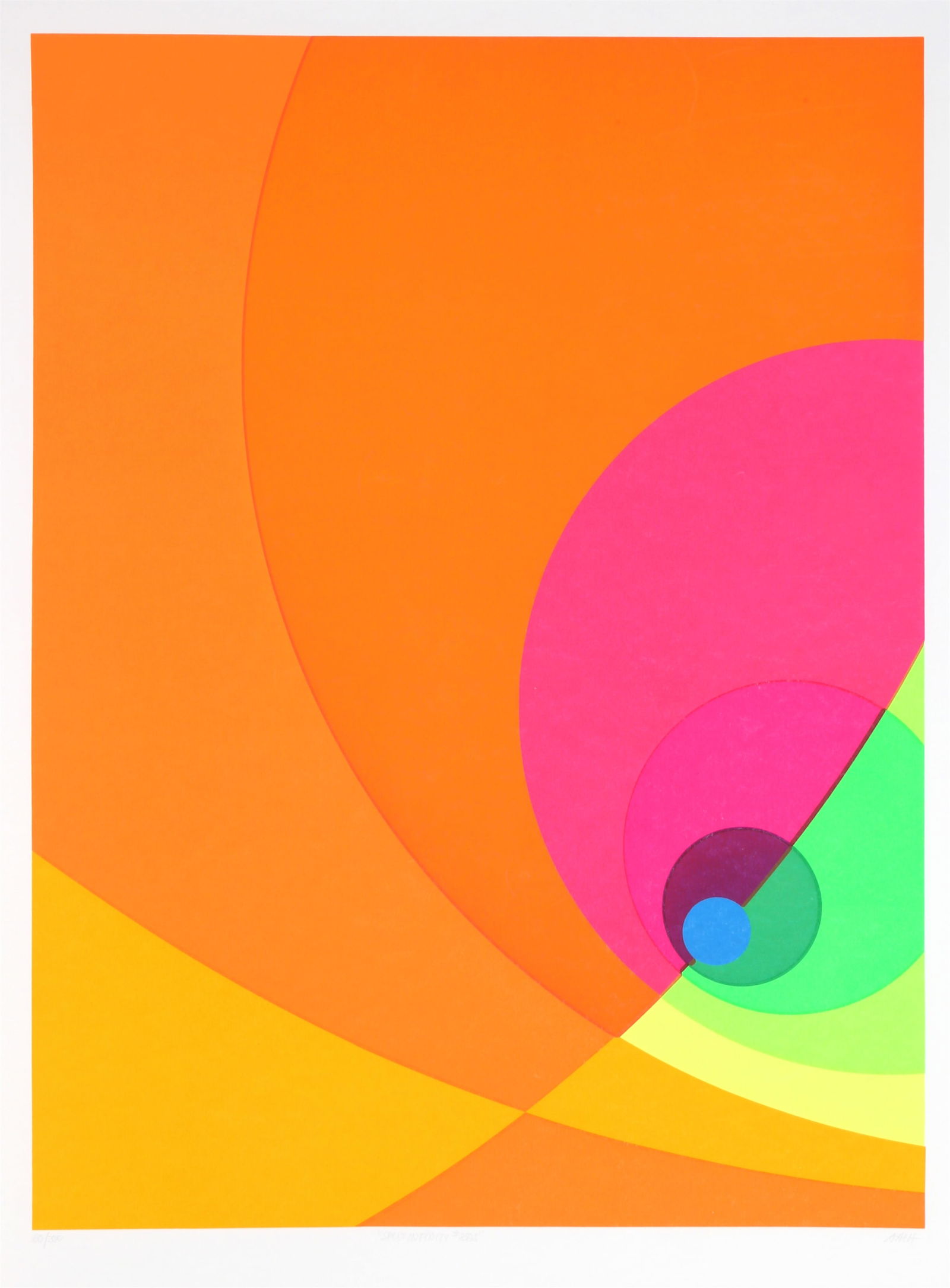 Herbert Aach, Split Infinity #8BS, Screenprint (1 of 3)