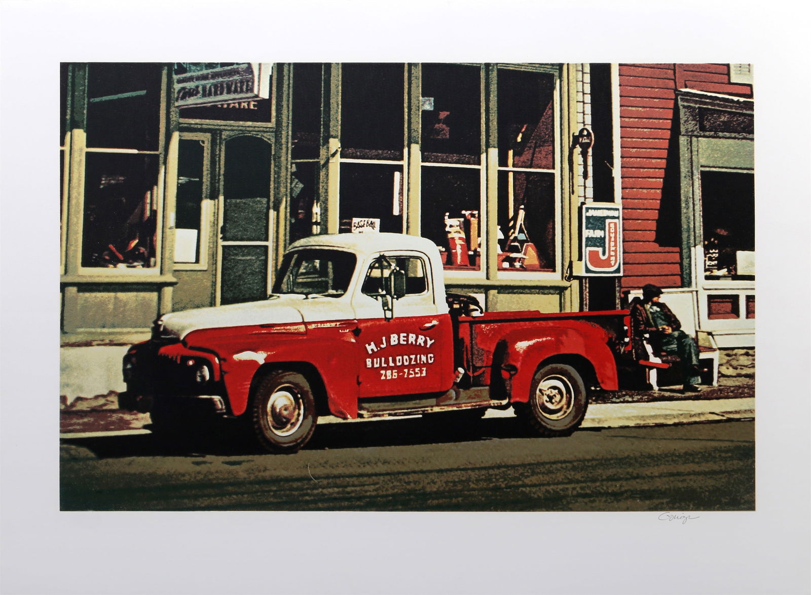 Ralph Goings, Bulldozing International, Screenprint (1 of 4)