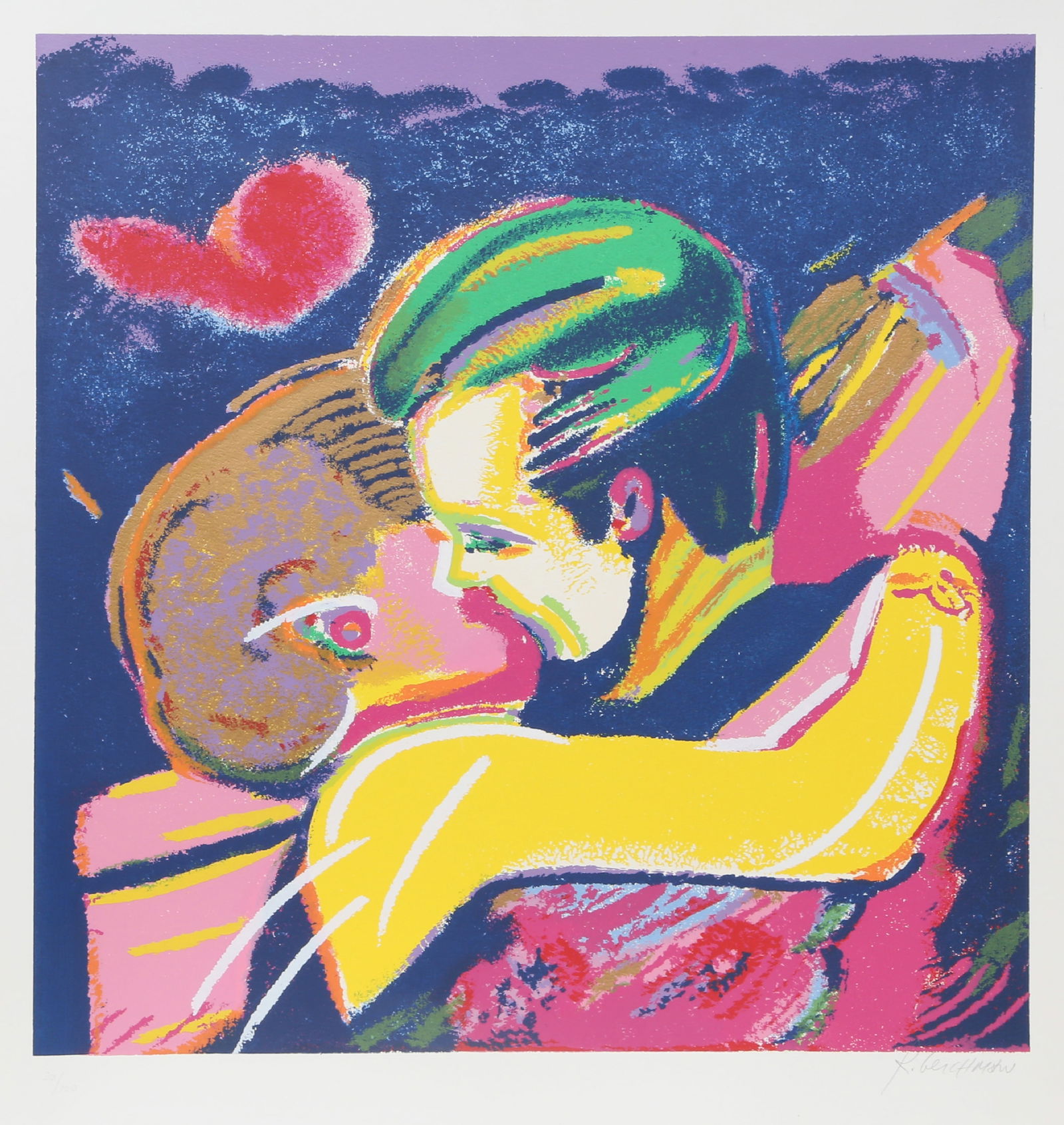 Rubens Gerchman, The Kiss, Screenprint (1 of 3)