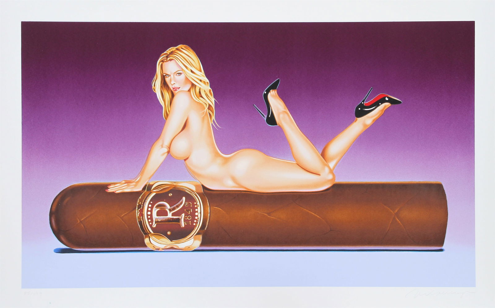 Mel Ramos, Hav a Havana #8, Lithograph (1 of 2)