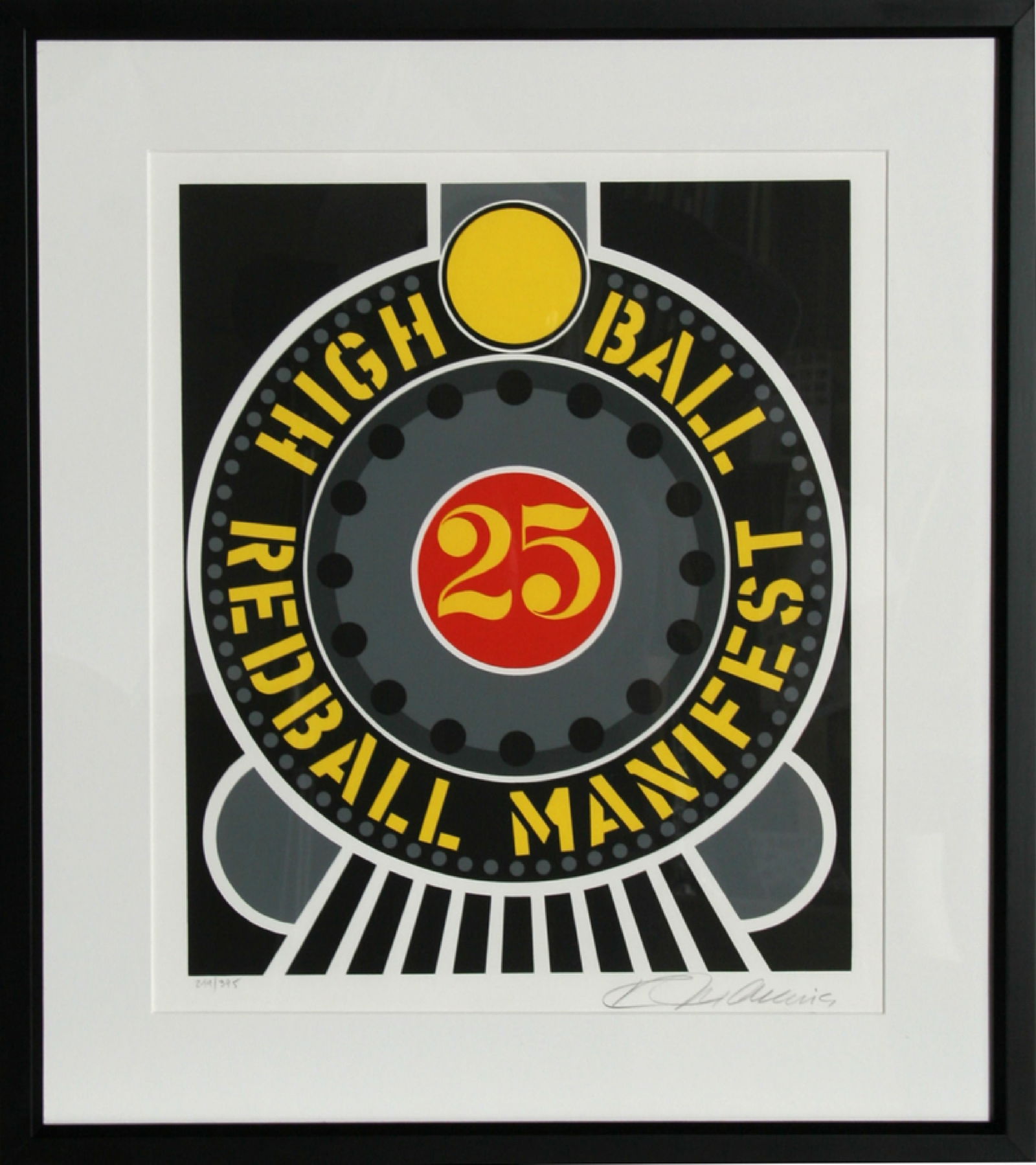 Robert Indiana, High Ball Redball Manifest, Screenprint: Artist: Robert Indiana, American (1928 - 2018) Title: The American Dream: High Ball Redball Manifest Portfolio: The American Dream Year: 1997 Medium: Screenprint, signed and numbered in pencil Edition