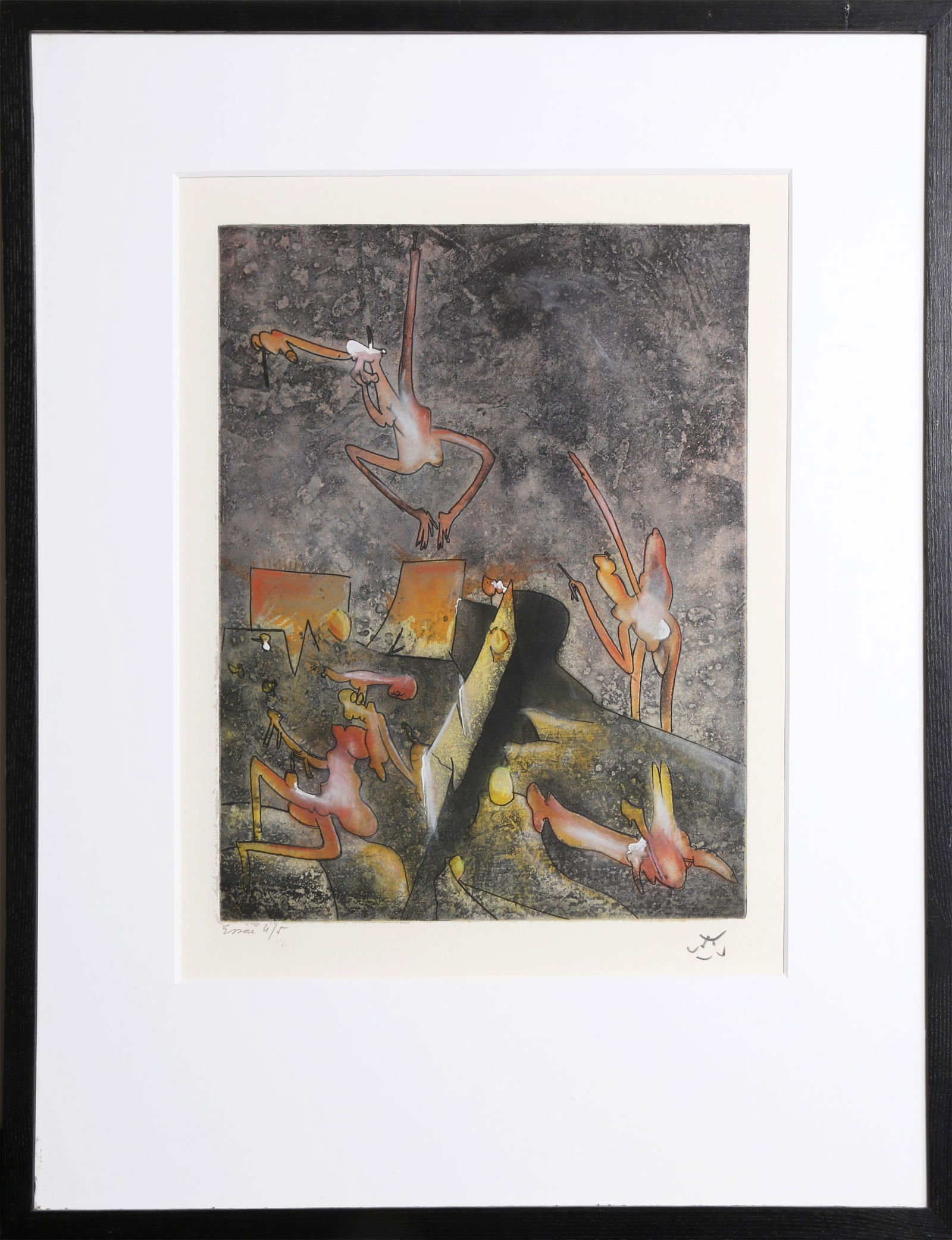 Roberto Matta, Ma Chair Rie, Hand-Colored Aquatint Etching (1 of 1)