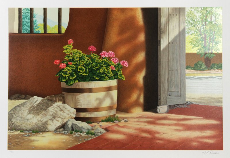 Lorna Patrick, Geraniums, Serigraph