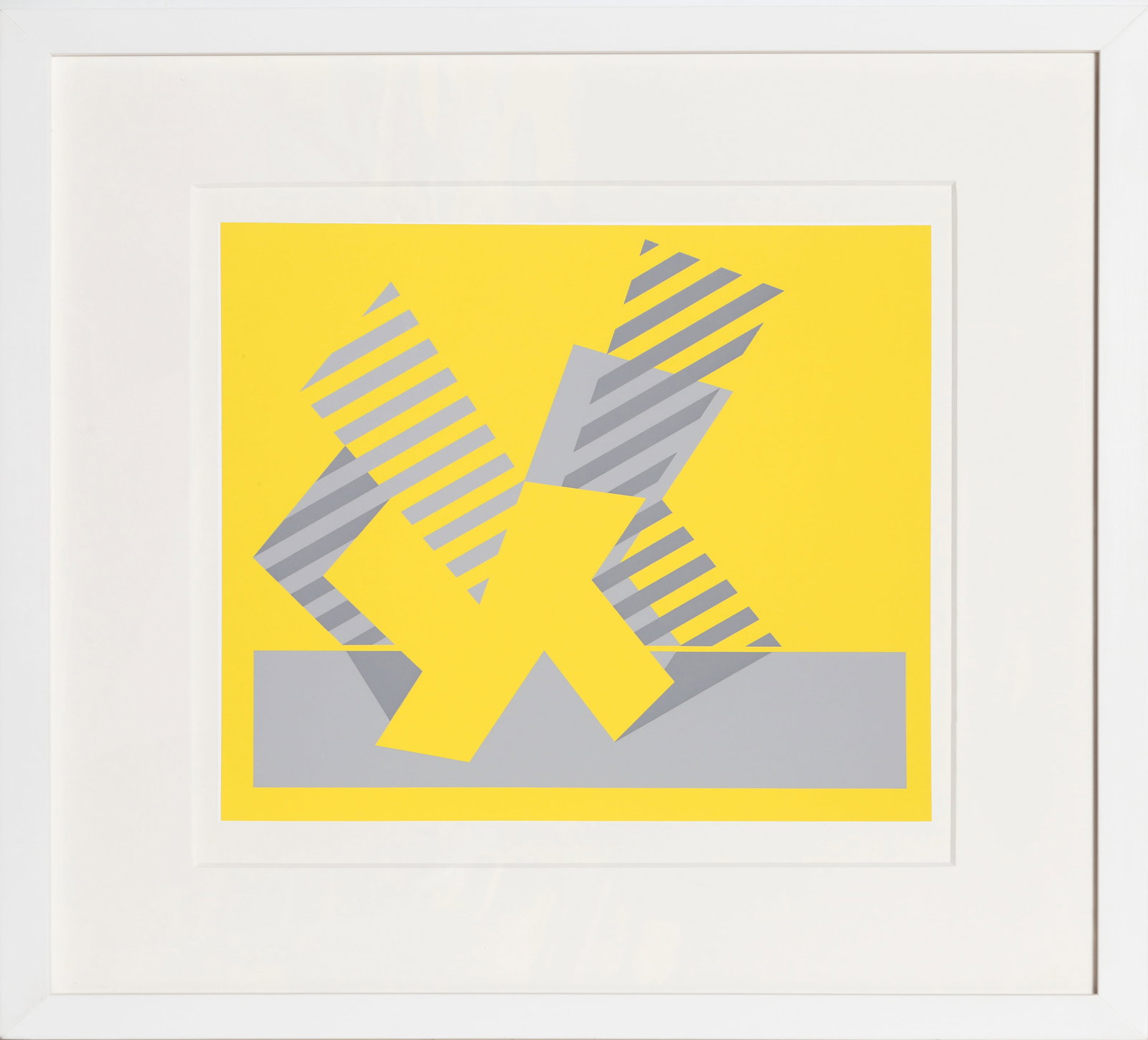 Josef Albers, K - P1, F4, I1 , Screenprint (1 of 2)