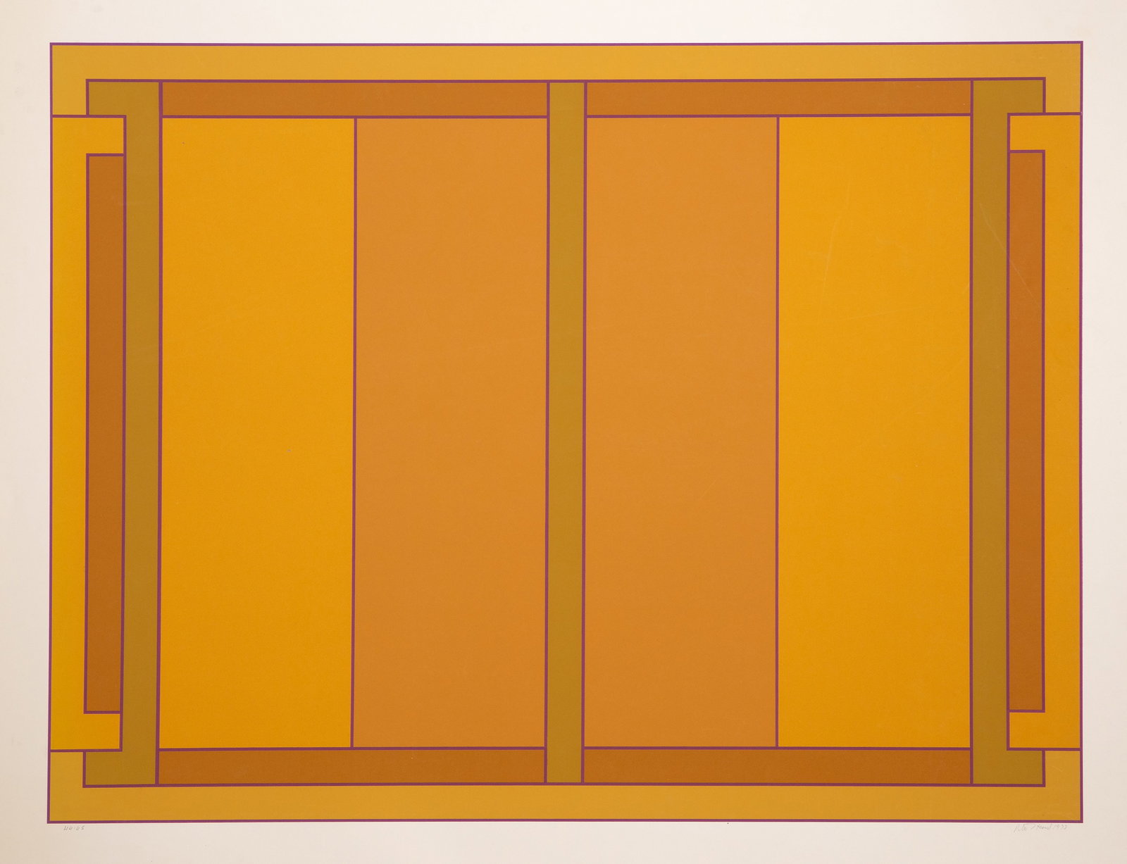 Peter Stroud, The Clifford Suite, Screenprint: Artist: Peter Stroud, British (1921 - 2012) Title: The Clifford Suite Year: 1973 Medium: Screenprint, signed, dated and numbered in pencil Edition: 44/45 Image Size: 27 x 36.25 inches Size: 32 x 44 in