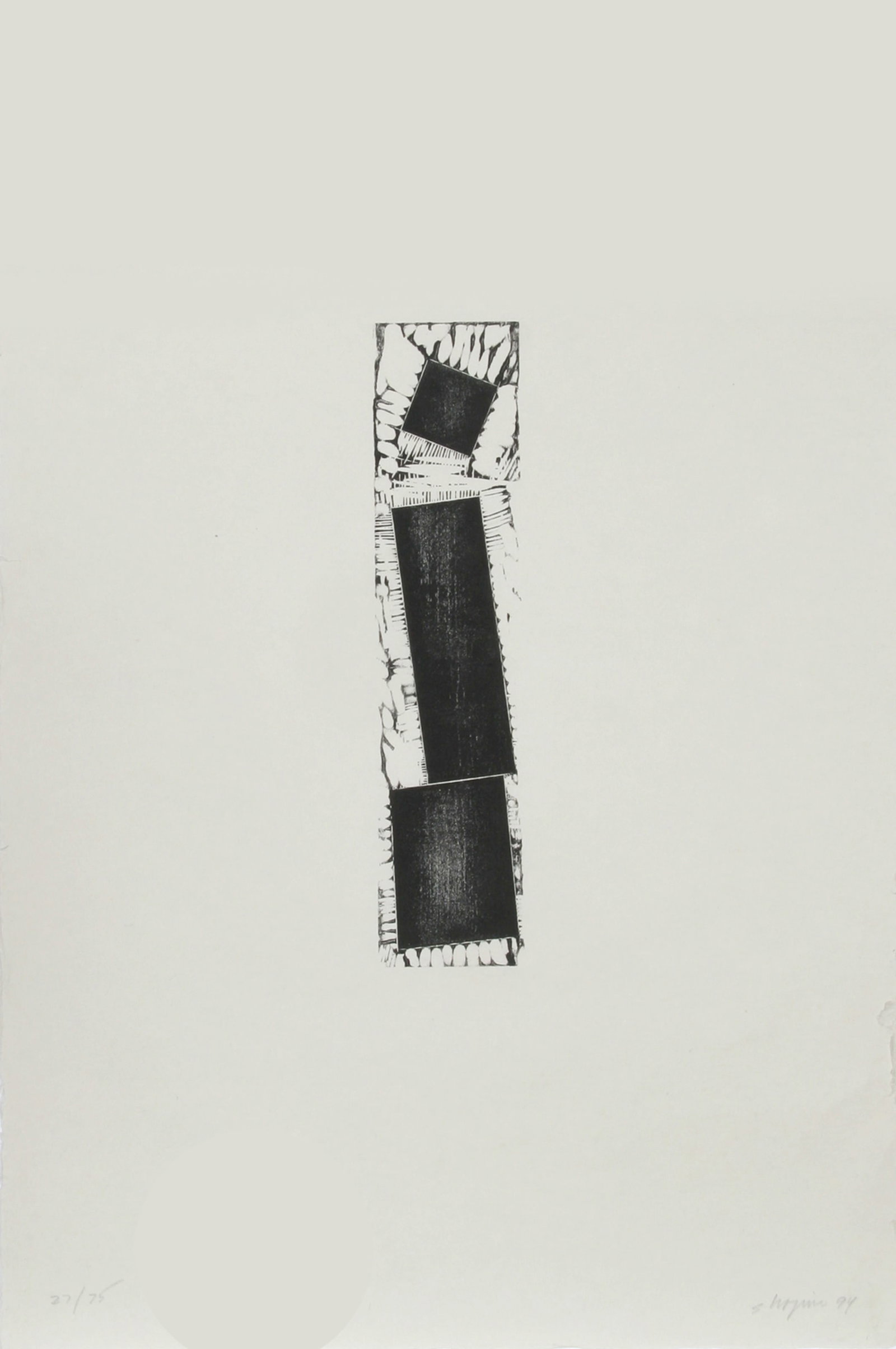 Joel Shapiro, Untitled, Woodcut (1 of 4)