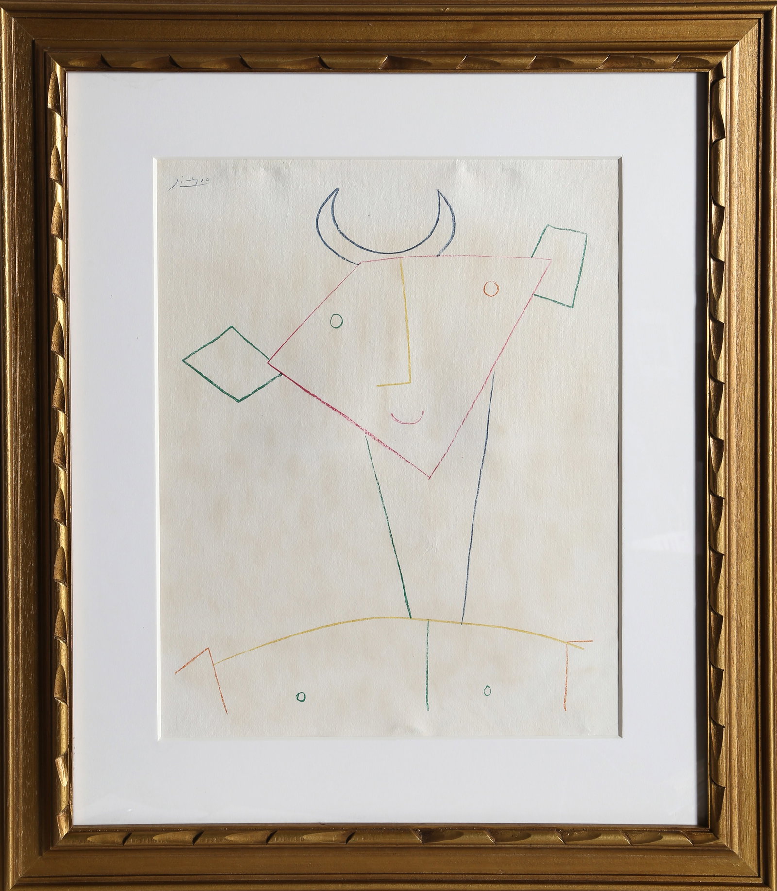 after Pablo Picasso, Buste de Faune, Pochoir (1 of 3)