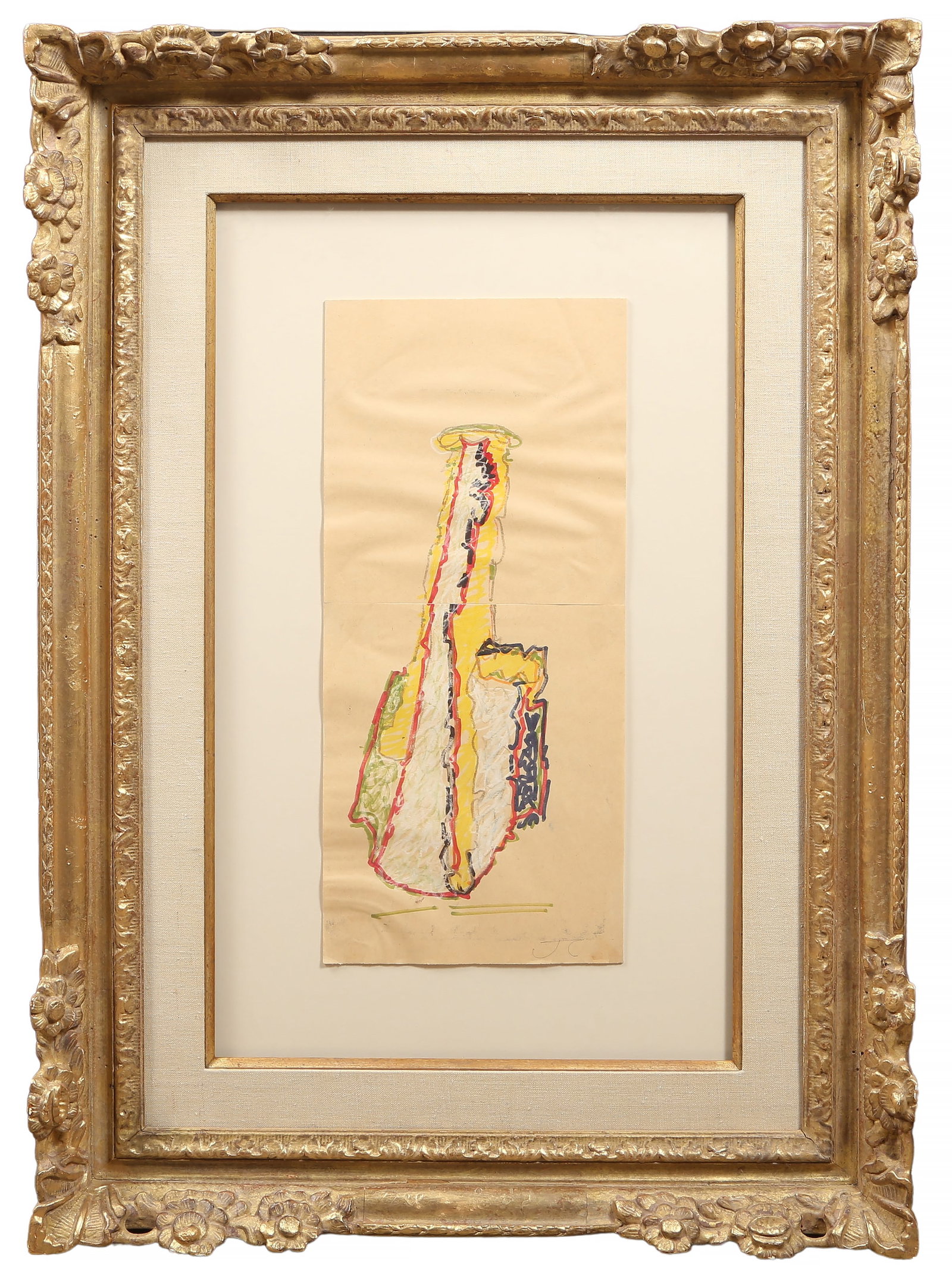 John Chamberlain, Yellow Coconut, Drawing (1 of 5)