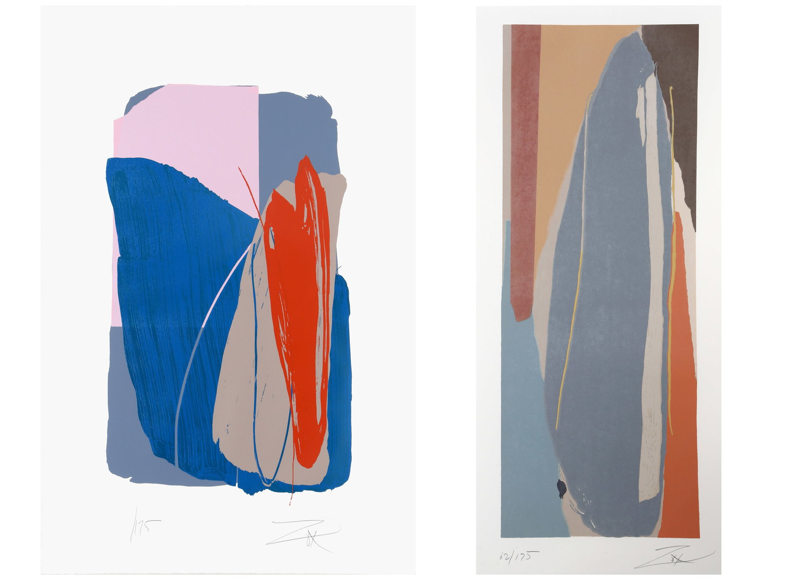 Larry Zox, Lot of Two Screenprints (1 of 5)