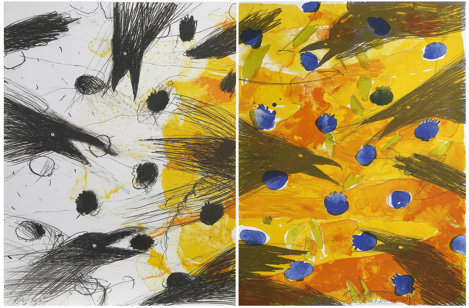 Robert Zakanitch, Jamboree Crows, Lithograph (1 of 8)