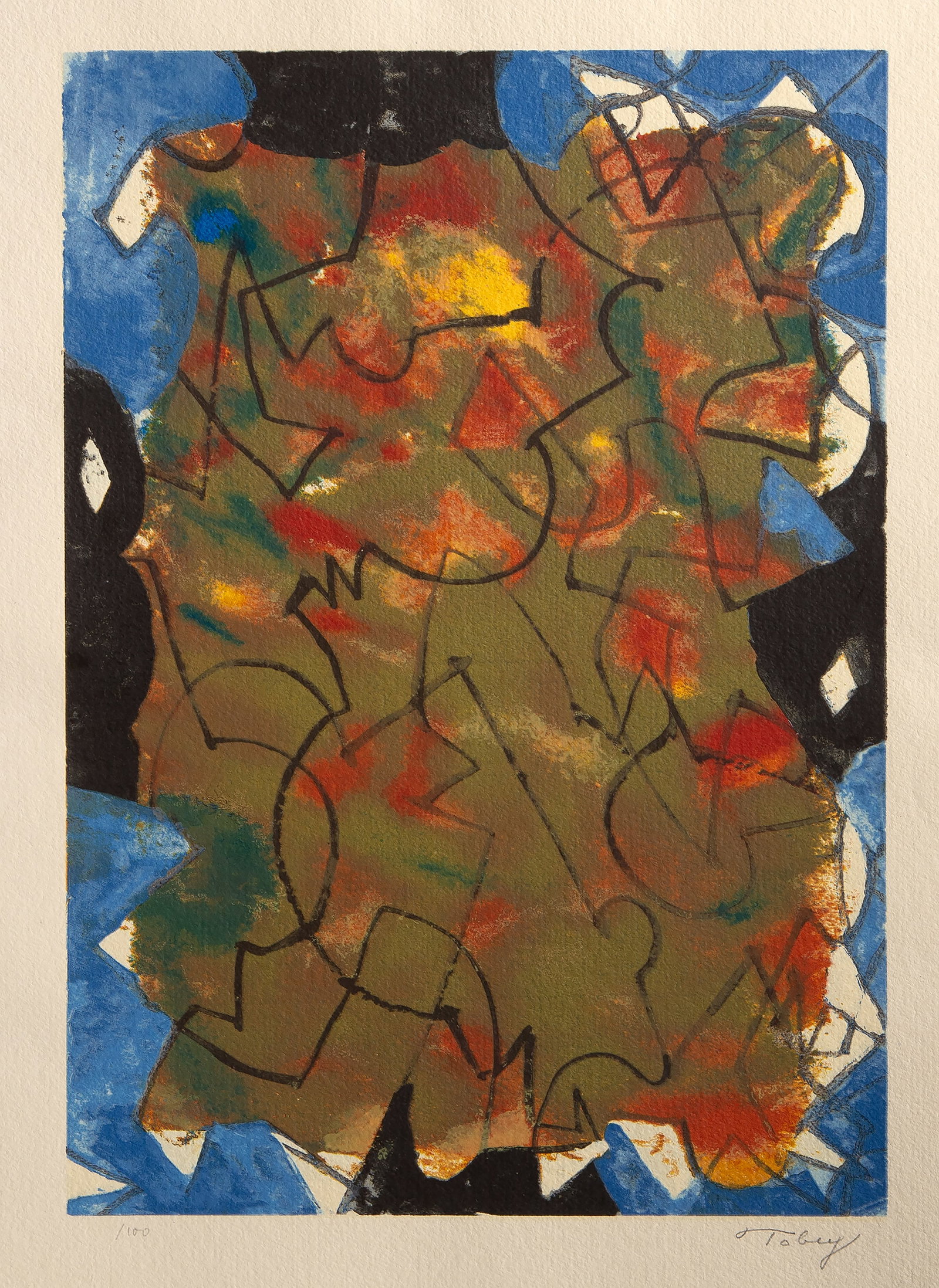 Mark Tobey, Glowing Fall, Screenprint (1 of 4)