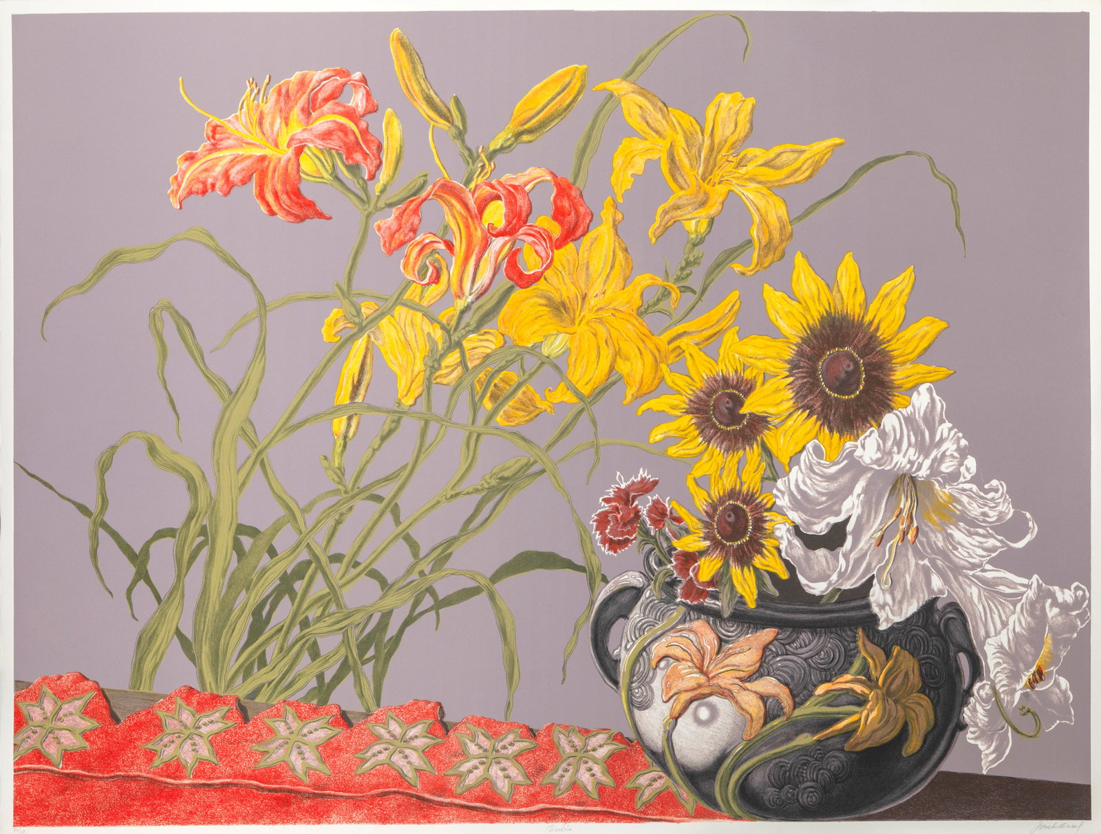 Jack Beal, Buds, Lithograph (1 of 4)