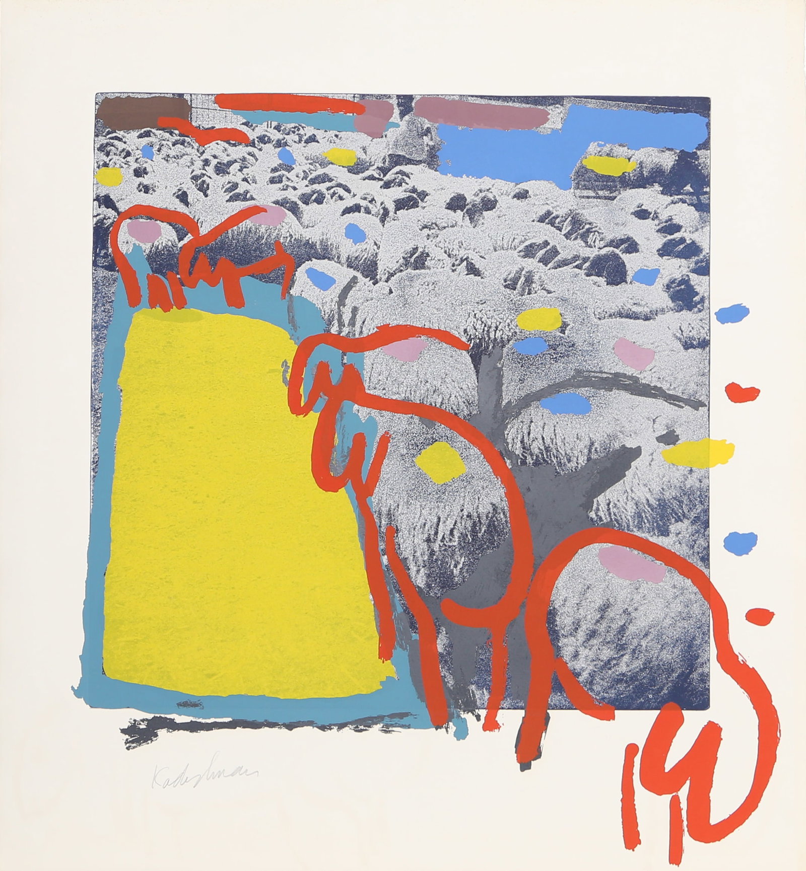 Menashe Kadishman, Sheep, Screenprint and Etching (1 of 2)