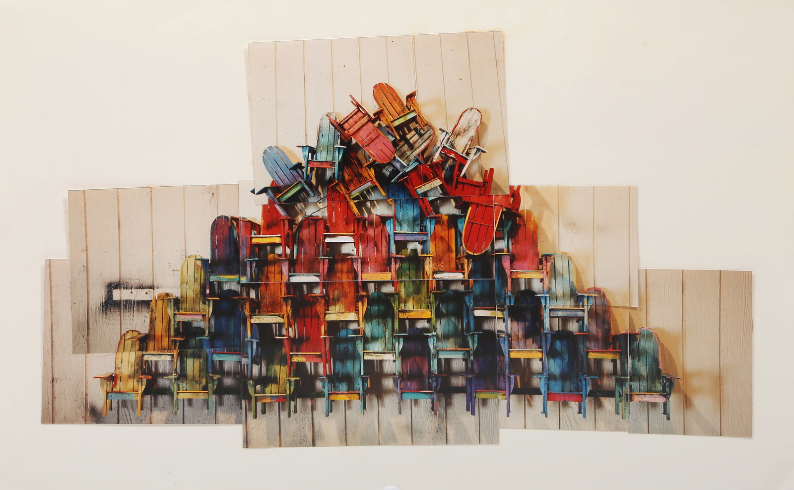 Paul Jacobsen, Adirondack Chairs 1, Photograph Collage (1 of 5)