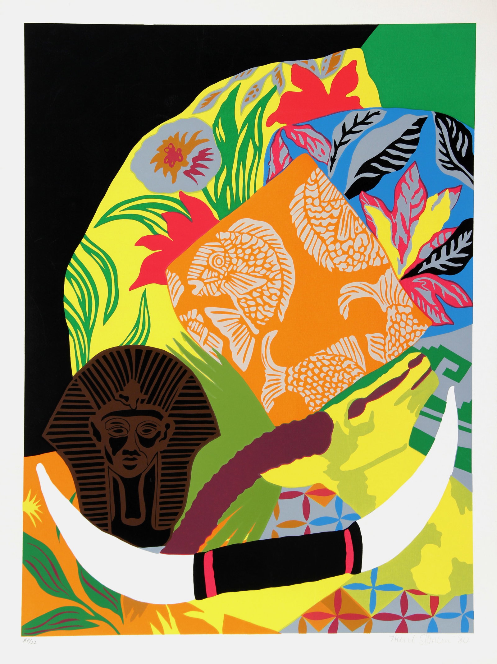 Hunt Slonem, Still Life, Screenprint (1 of 3)