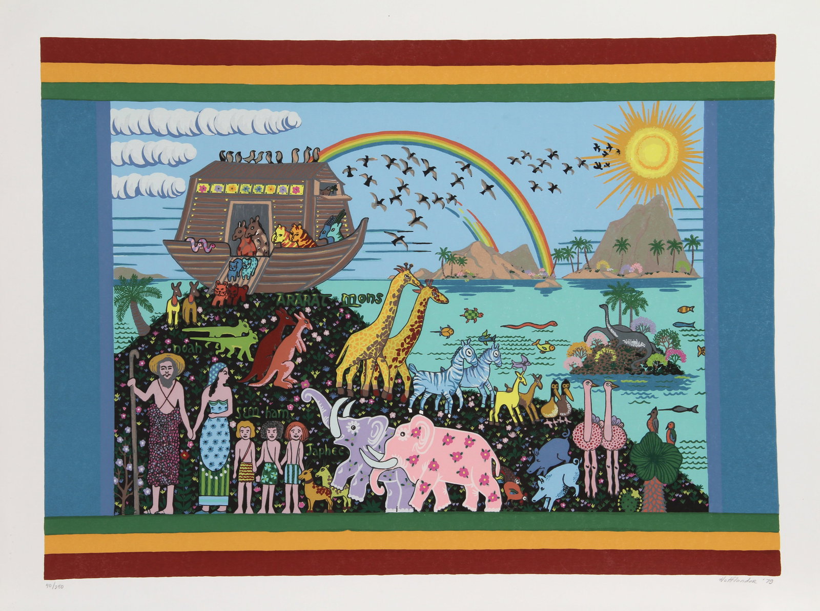 Jack Hofflander, Noah's Ark, Screenprint (1 of 2)