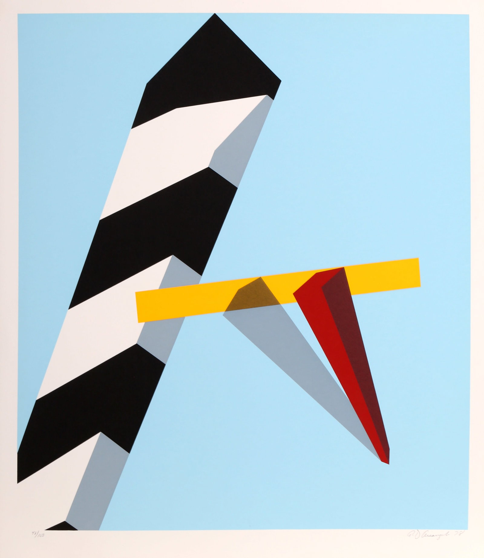 Allan D'Arcangelo, Proposition, Screenprint (1 of 4)