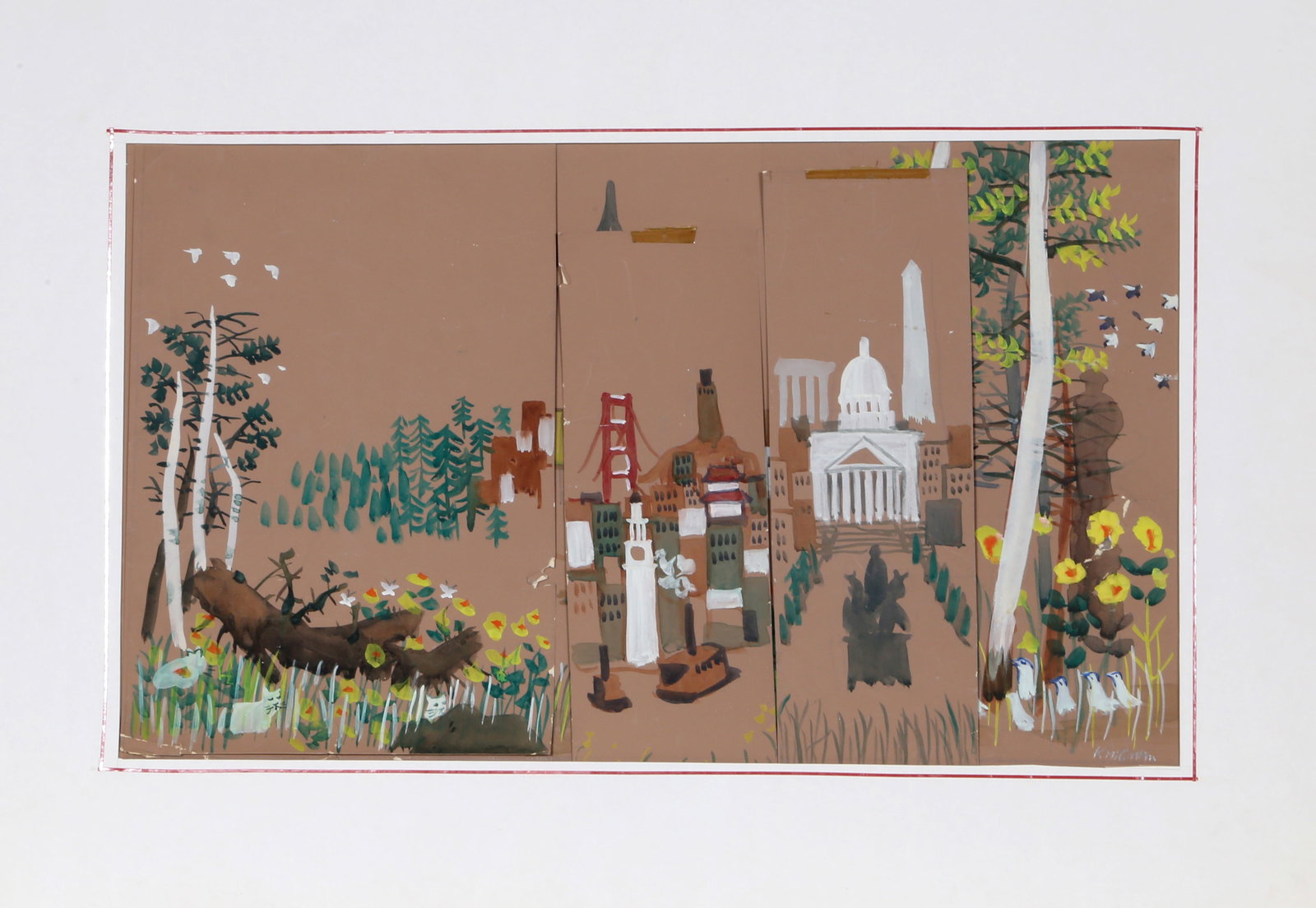 Dong Kingman, Washington, DC, Painting (1 of 2)