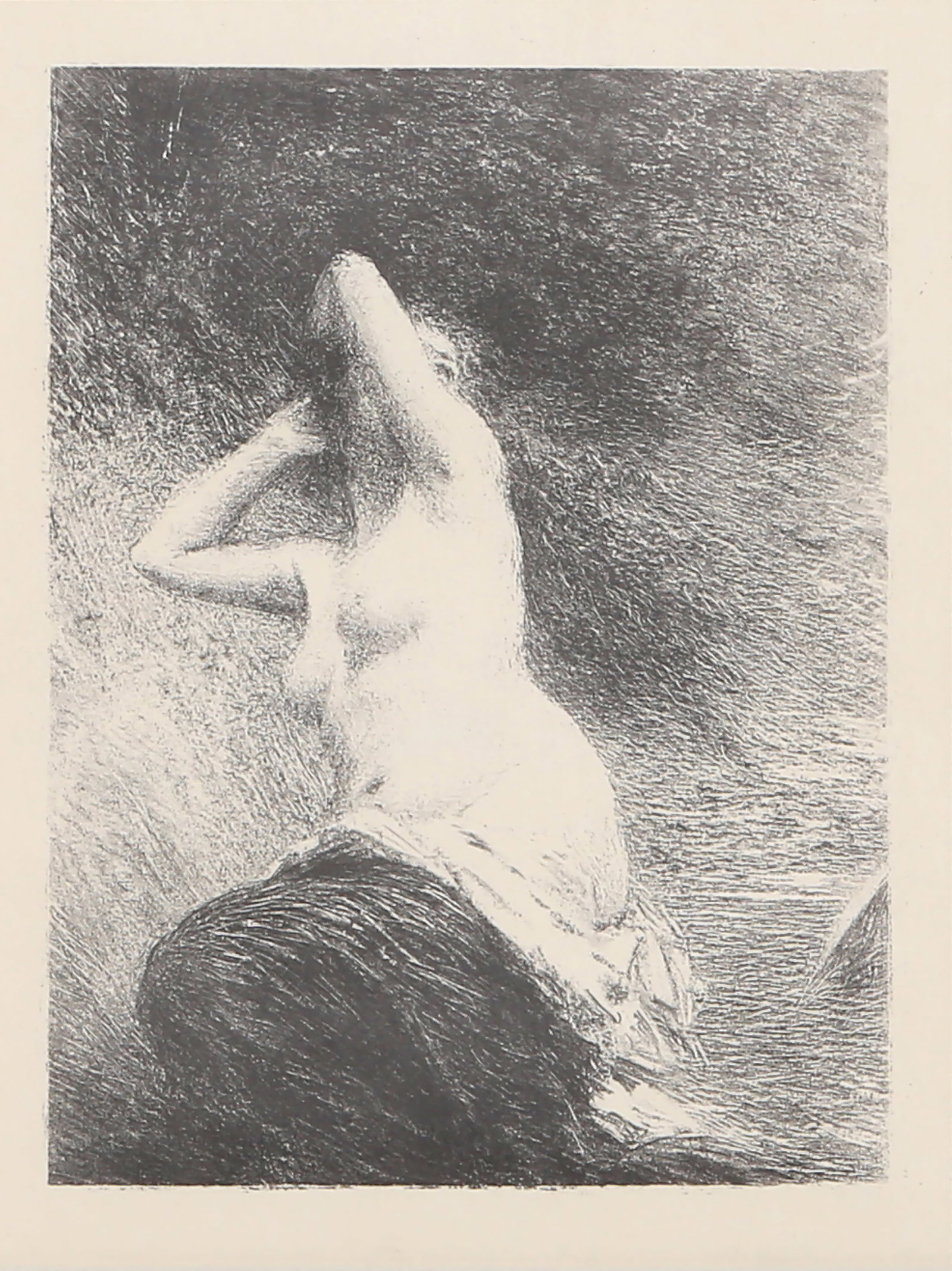 Henri Fantin-Latour, Ariane, Lithograph: Artist: Henri Fantin-Latour, French (1836 - 1904) Title: Ariane Year: 1901 Medium: Lithograph Image Size: 6.25 x 4.75 inches Size: 10.75 x 7 in. (27.31 x 17.78 cm) Description: From the collection of