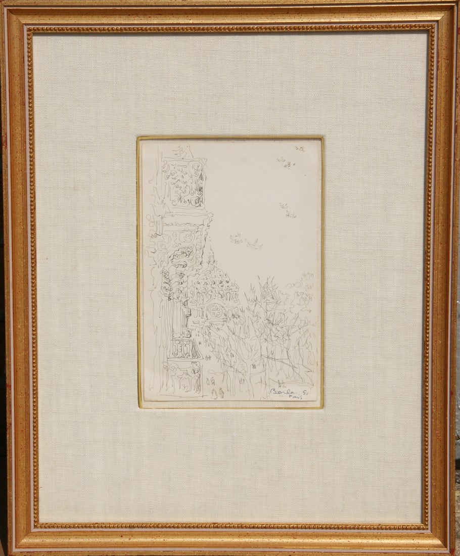 Dimitrie Berea, Paris, Ink Drawing (1 of 1)