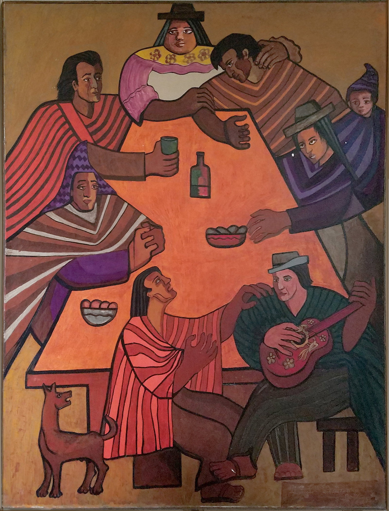 Victor Delfin, Adios Pueblo de Ayacucho, Painting (1 of 2)