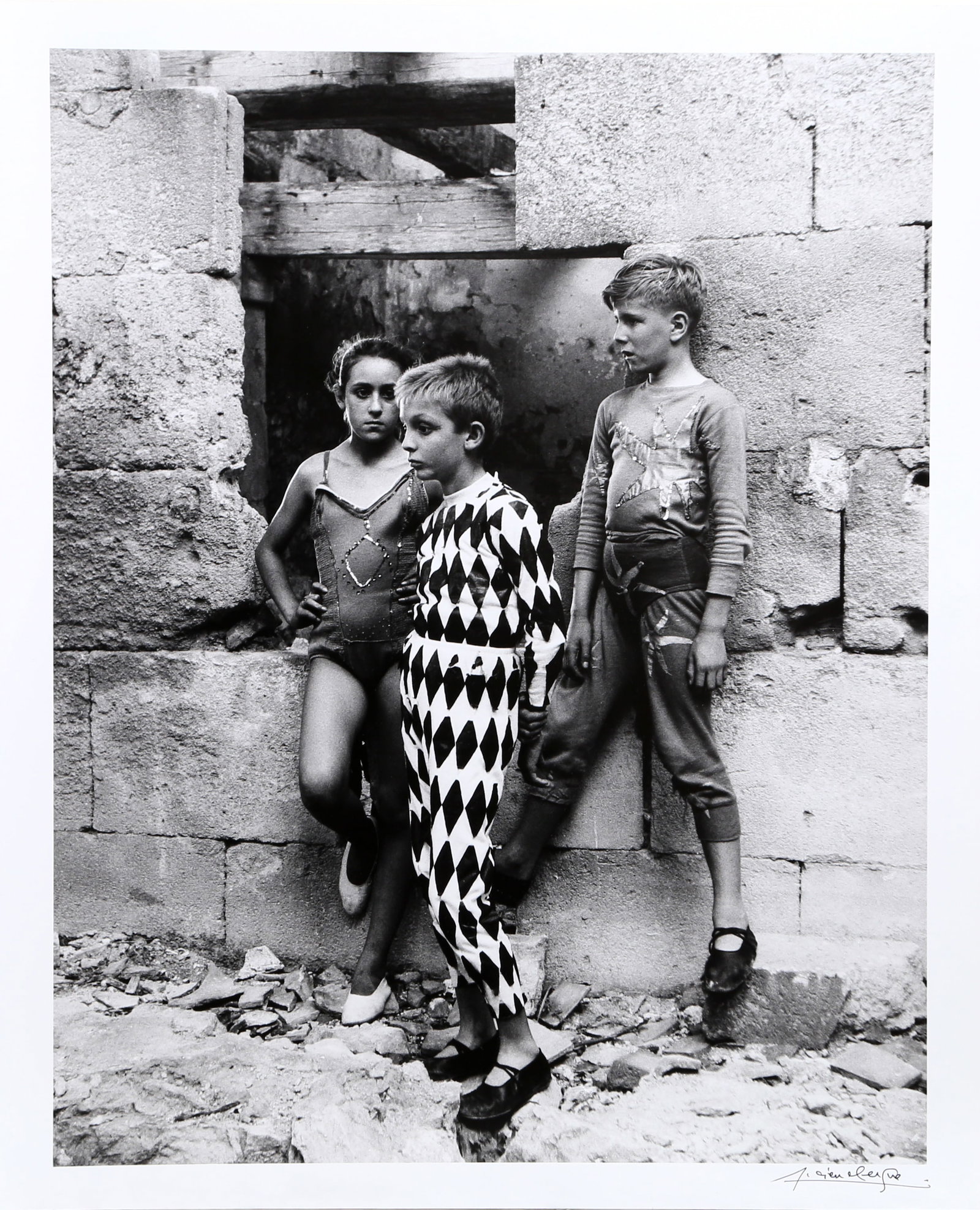 Lucien Clergue, Trio de Saltimbanques, Photograph (1 of 1)
