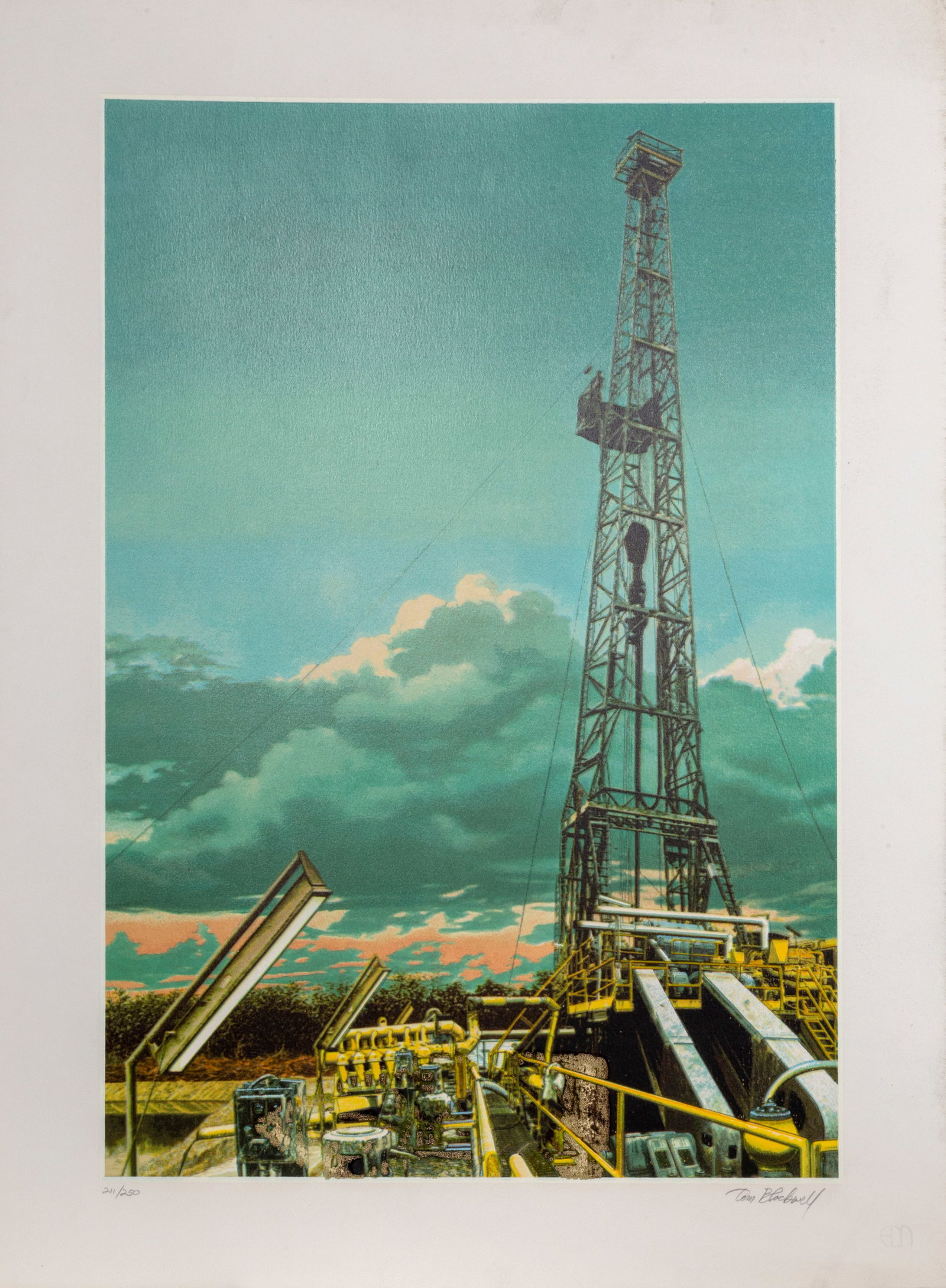 Tom Blackwell, Oil Well, Screenprint (1 of 1)