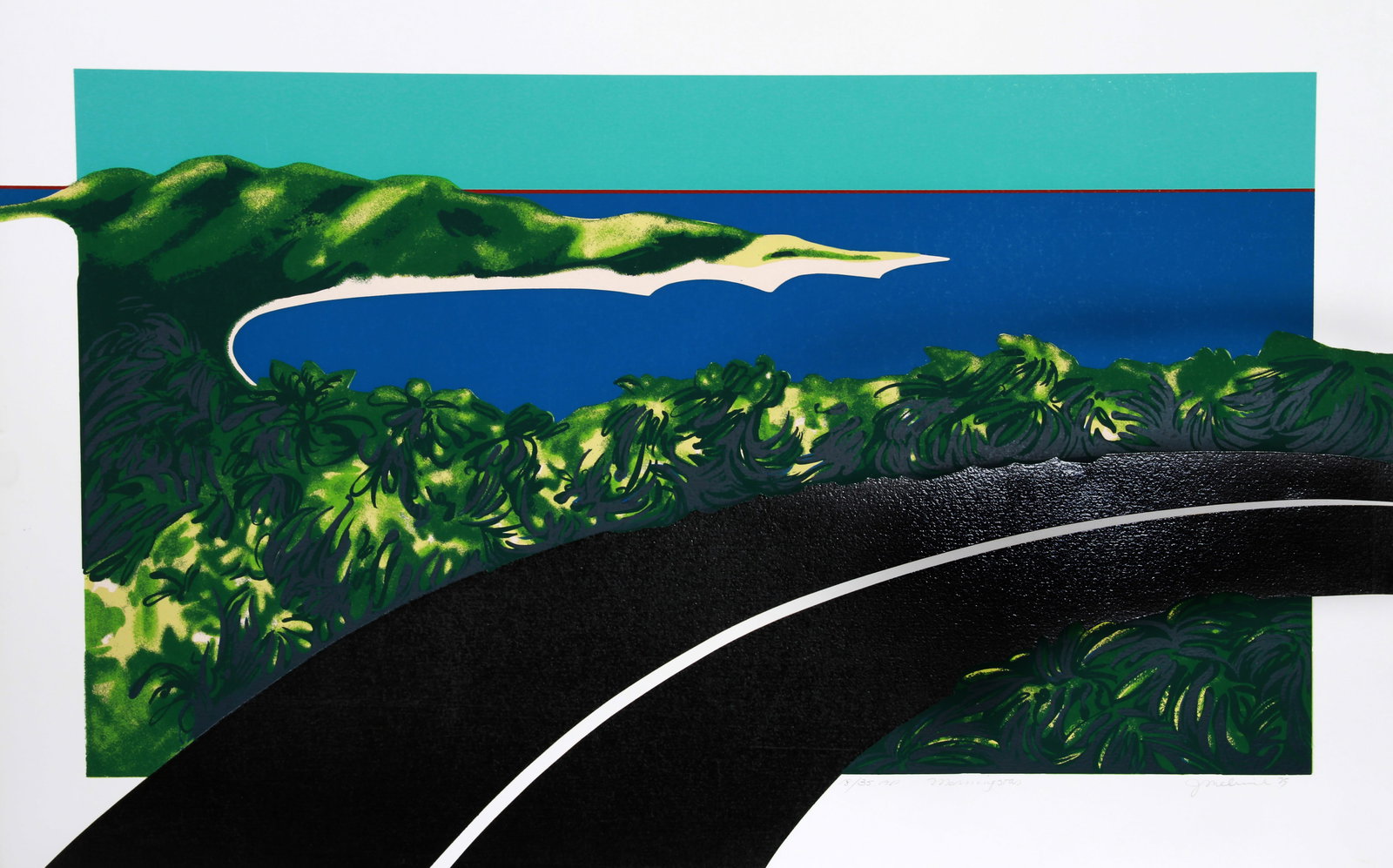 Joan Melnick, Morning Star, Screenprint: Artist: Joan Melnick, American (1942 - ) Title: Morning Star Year: 1979 Medium: Screenprint, signed and numbered in pencil Edition: 300, AP 35 Size: 25 x 40 in. (63.5 x 101.6 cm) Printer: Studio Heinr