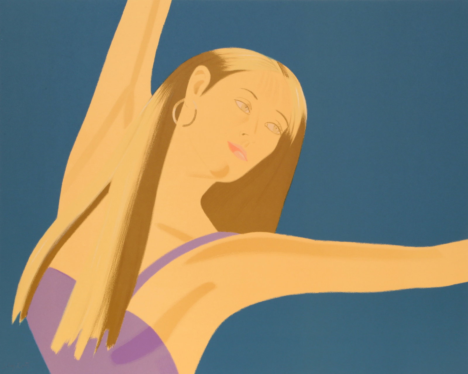 Alex Katz, Night: William Dunas Dance 4 (Pamela), Lithograph: Artist: Alex Katz, American (1927 - ) Title: Night: William Dunas Dance 4 (Pamela) Year: 1983 Medium: Lithograph on Arches, signed and numbered in pencil Edition: 125, 17 AP Size: 25 x 31 in. (63.5 x