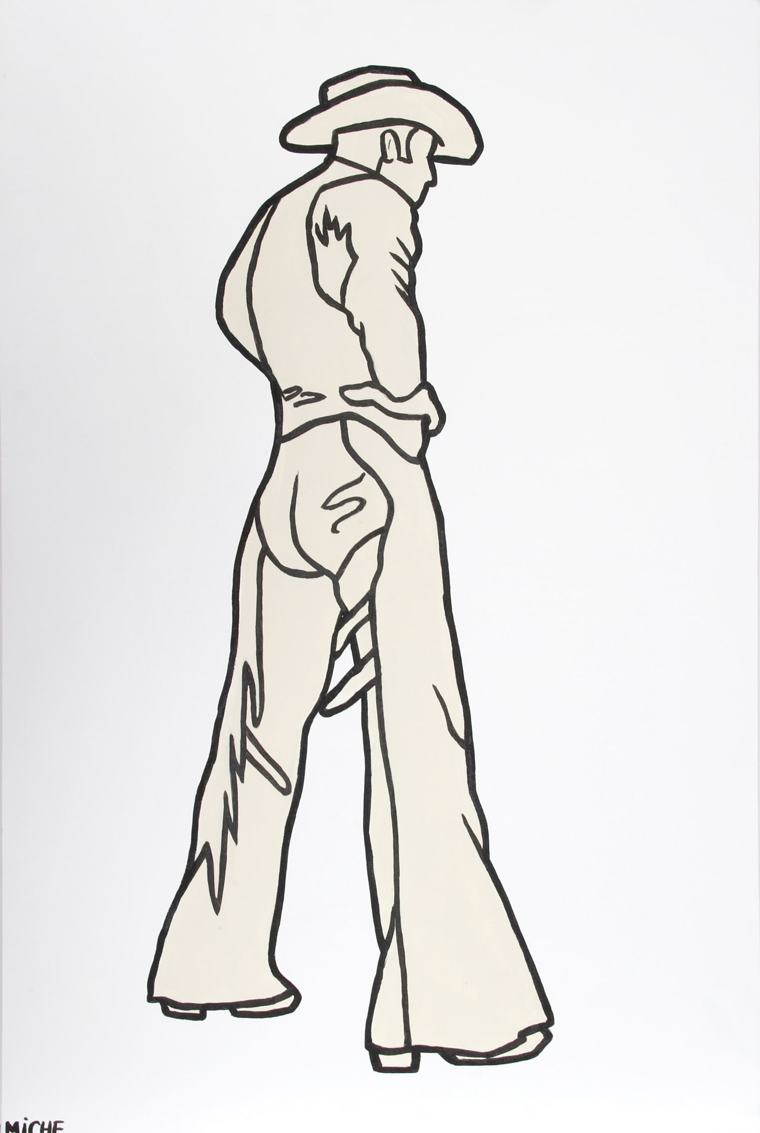 Miche Watkins, Cowboy, Painting (1 of 1)