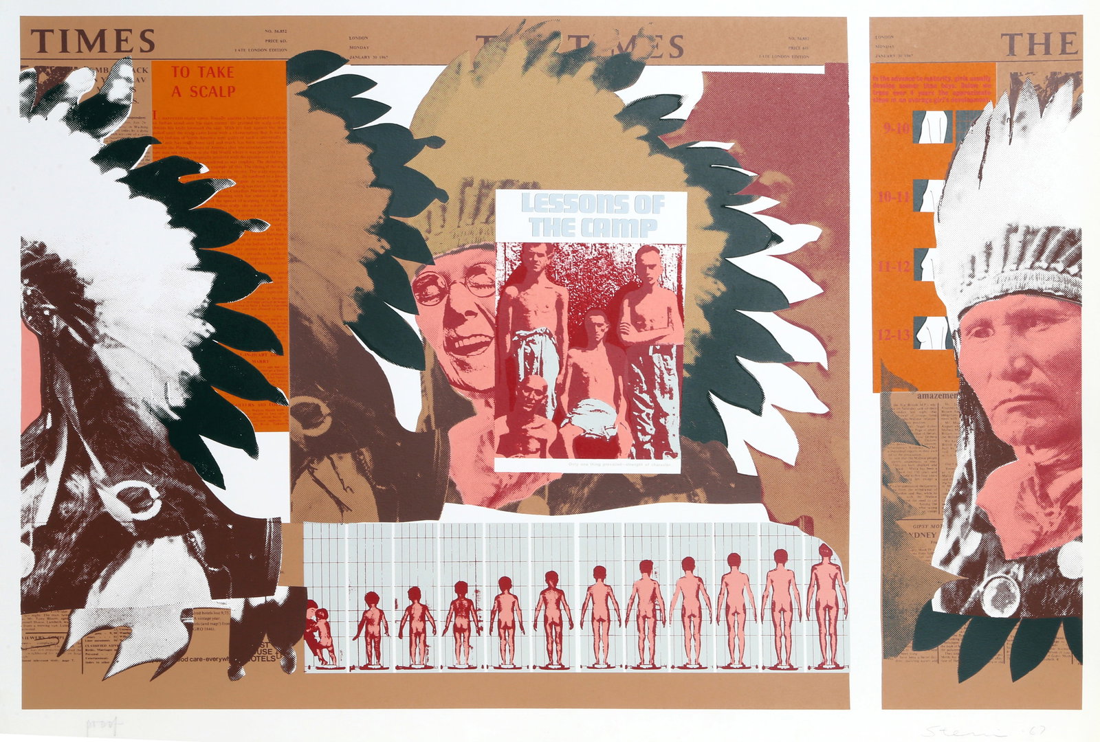 Ronald Jay Stein, Lessons of the Camp, Screenprint (1 of 3)