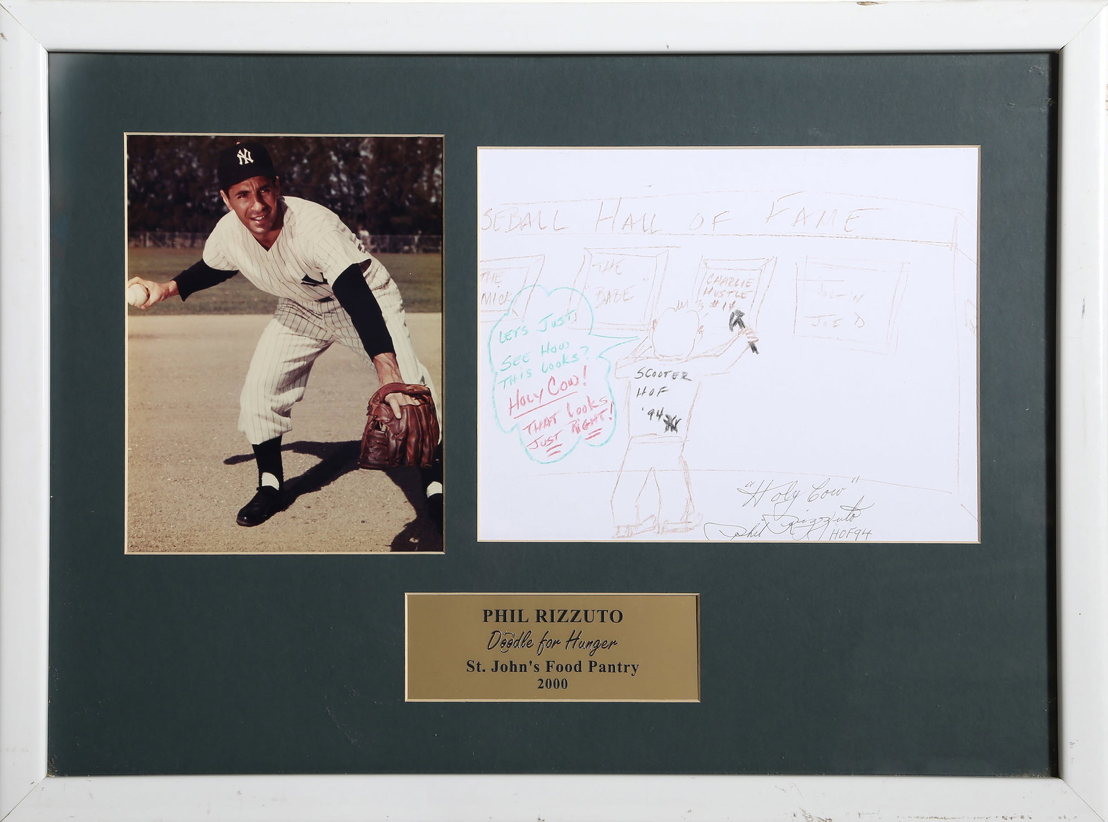 Phil Rizzuto, Holy Cow!, Yankees, Drawing (1 of 4)