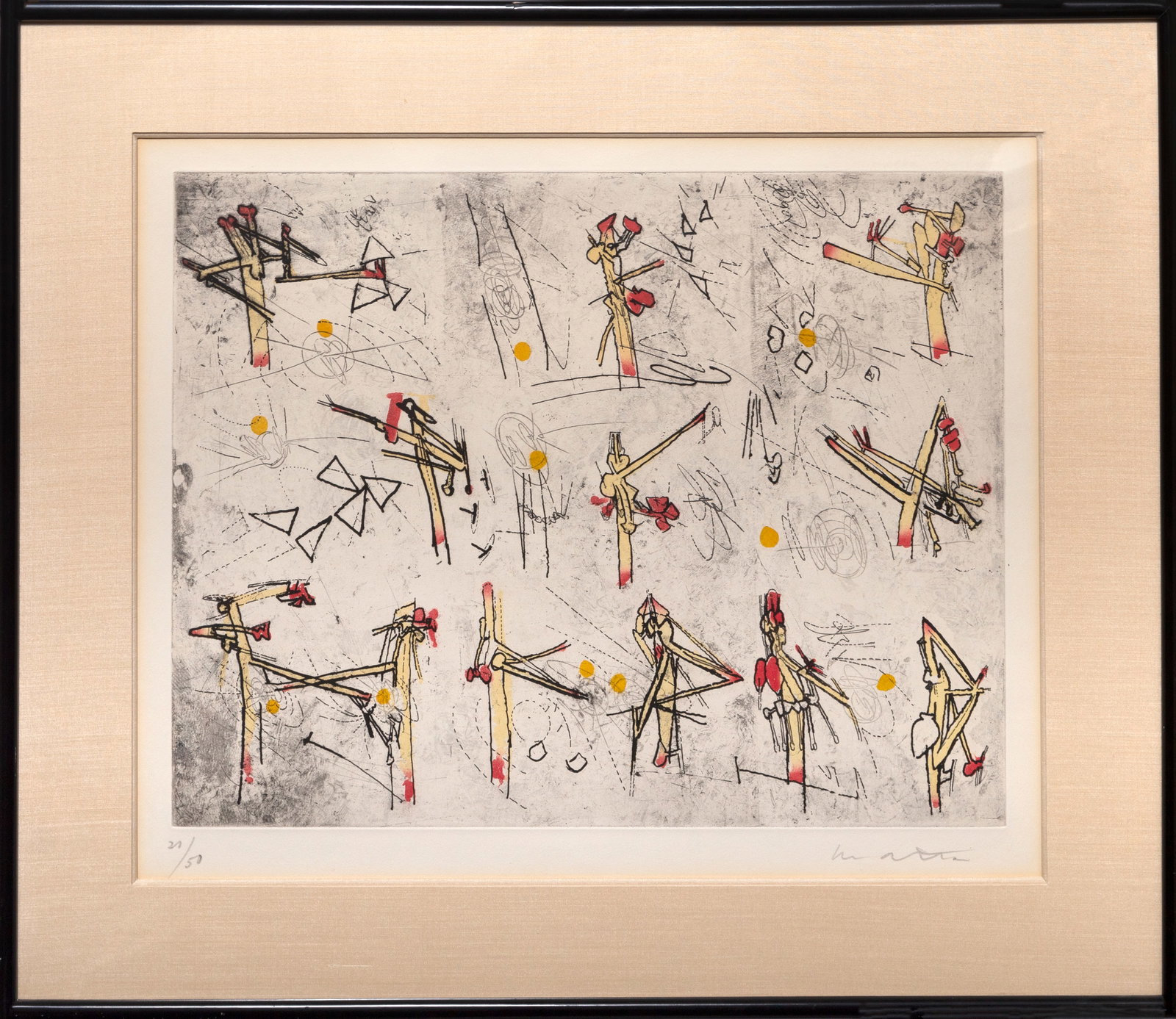 Roberto Matta, Cosmicstrip I, Etching (1 of 4)