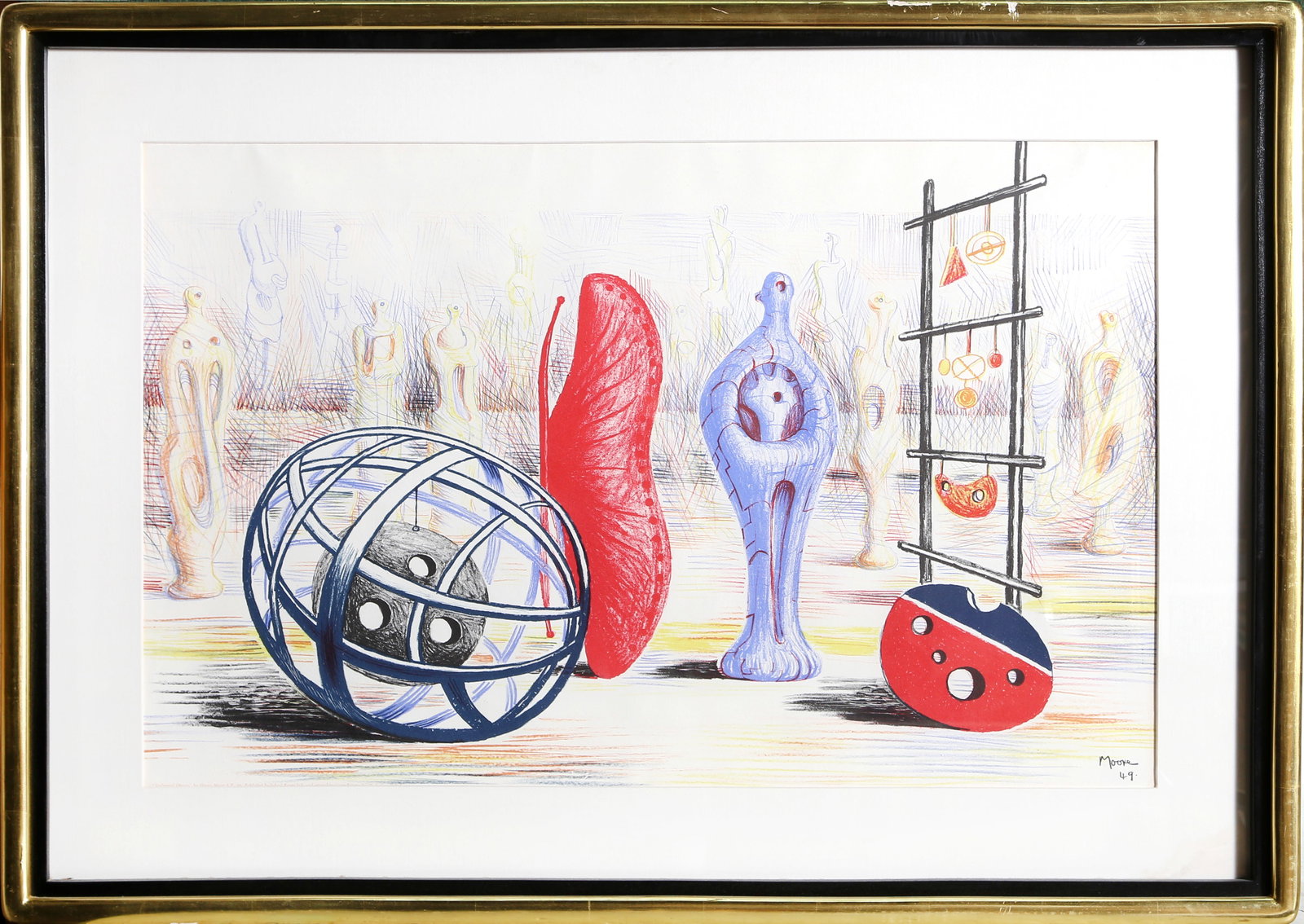Henry Moore, Sculptural Objects, Lithograph (1 of 1)