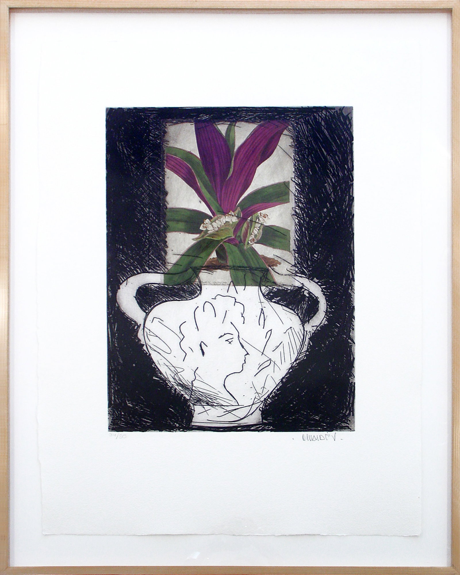 Manolo Valdes, Flores 1, Etching (1 of 3)