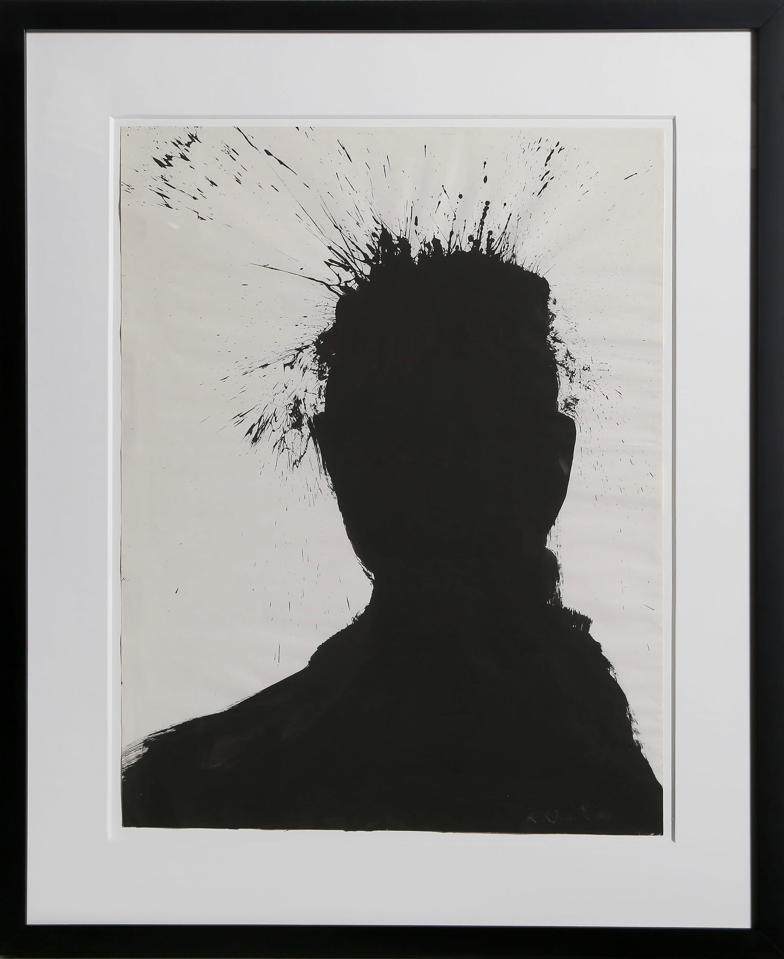 Richard Hambleton, Shadow Head, Gouache (1 of 4)