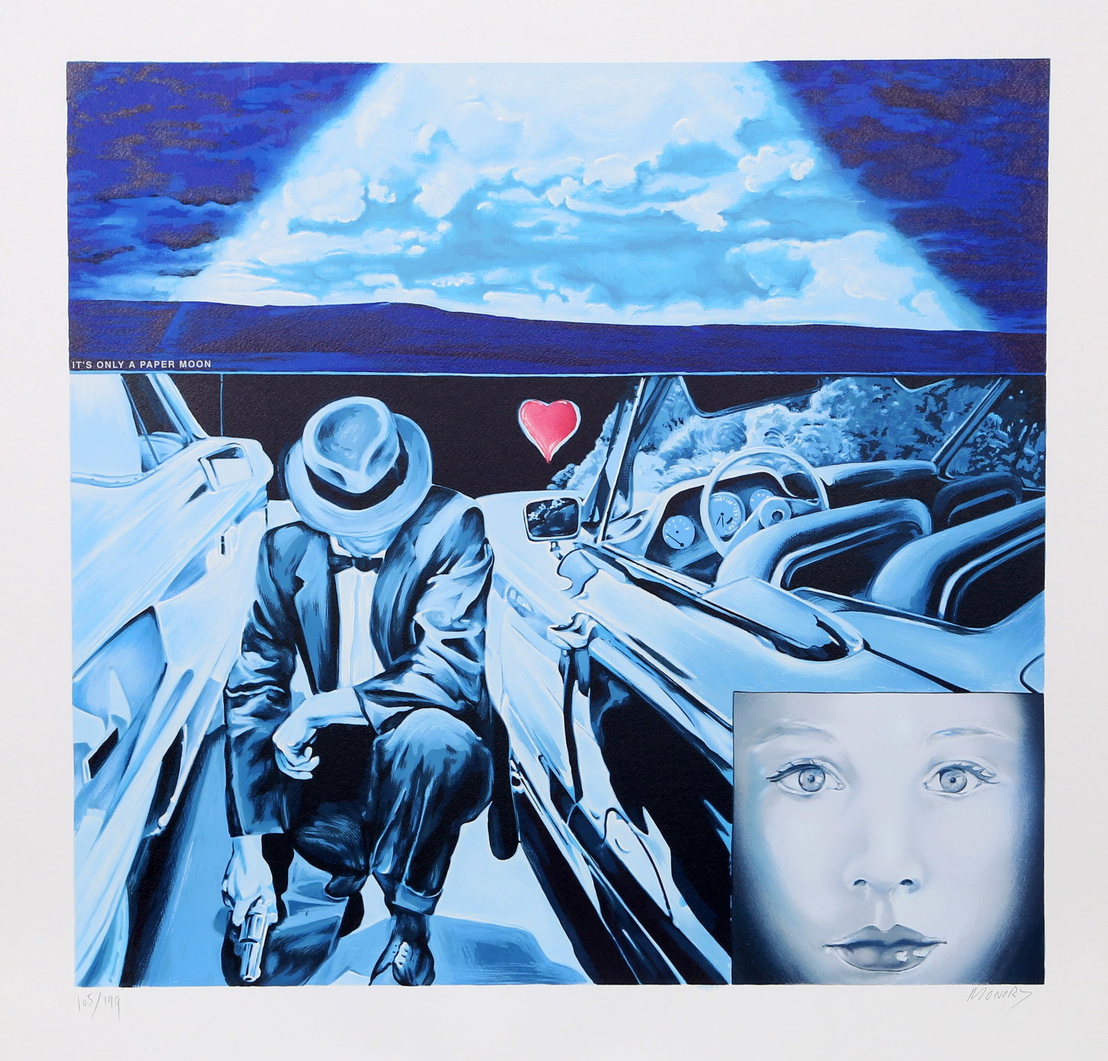 Jacques Monory, La Vie Imaginaire de Jonqerouas Cym No. 5, Lithograph (1 of 2)