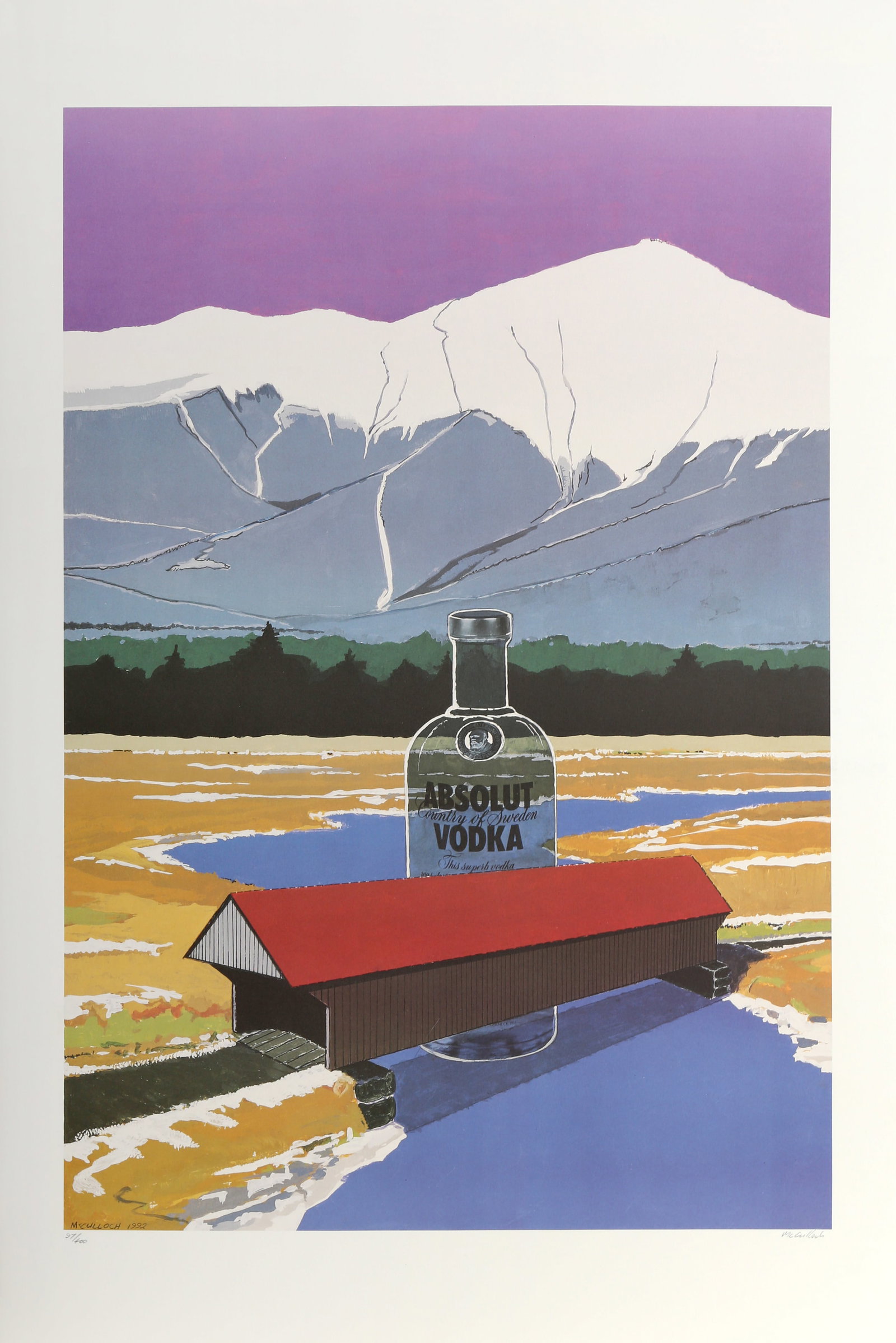 Allan McCulloch, Absolut Statehood: New Hampshire, Lithograph (1 of 4)