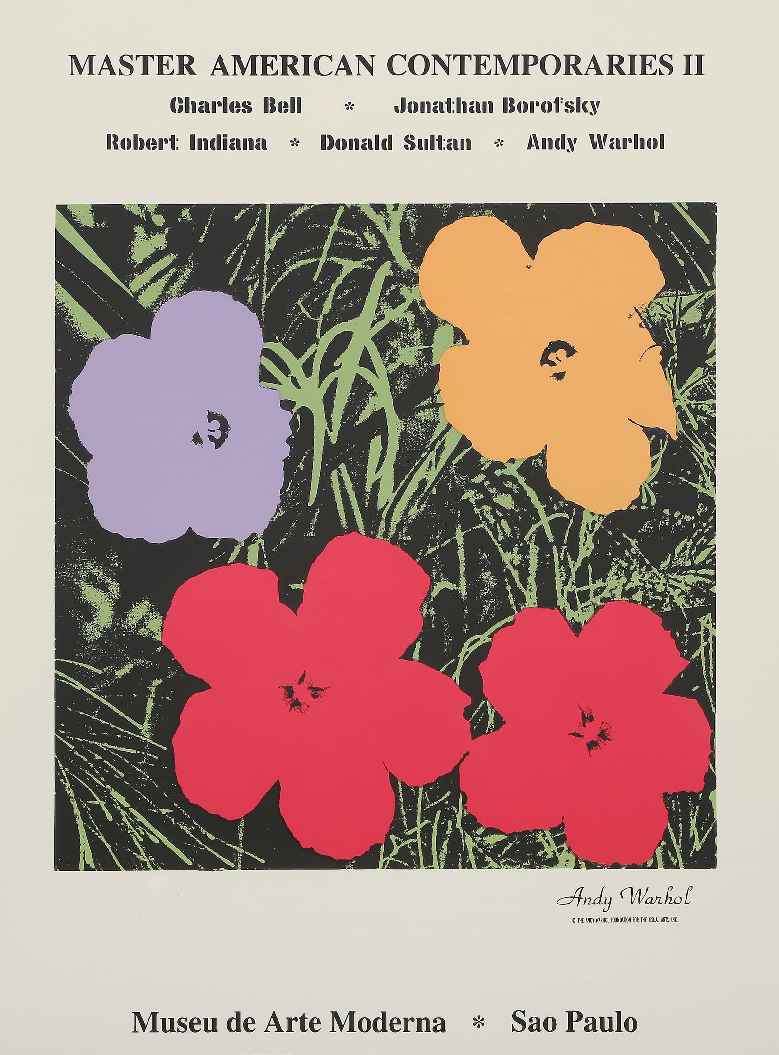 after Andy Warhol, Poppy Flowers, Screenprint (1 of 3)
