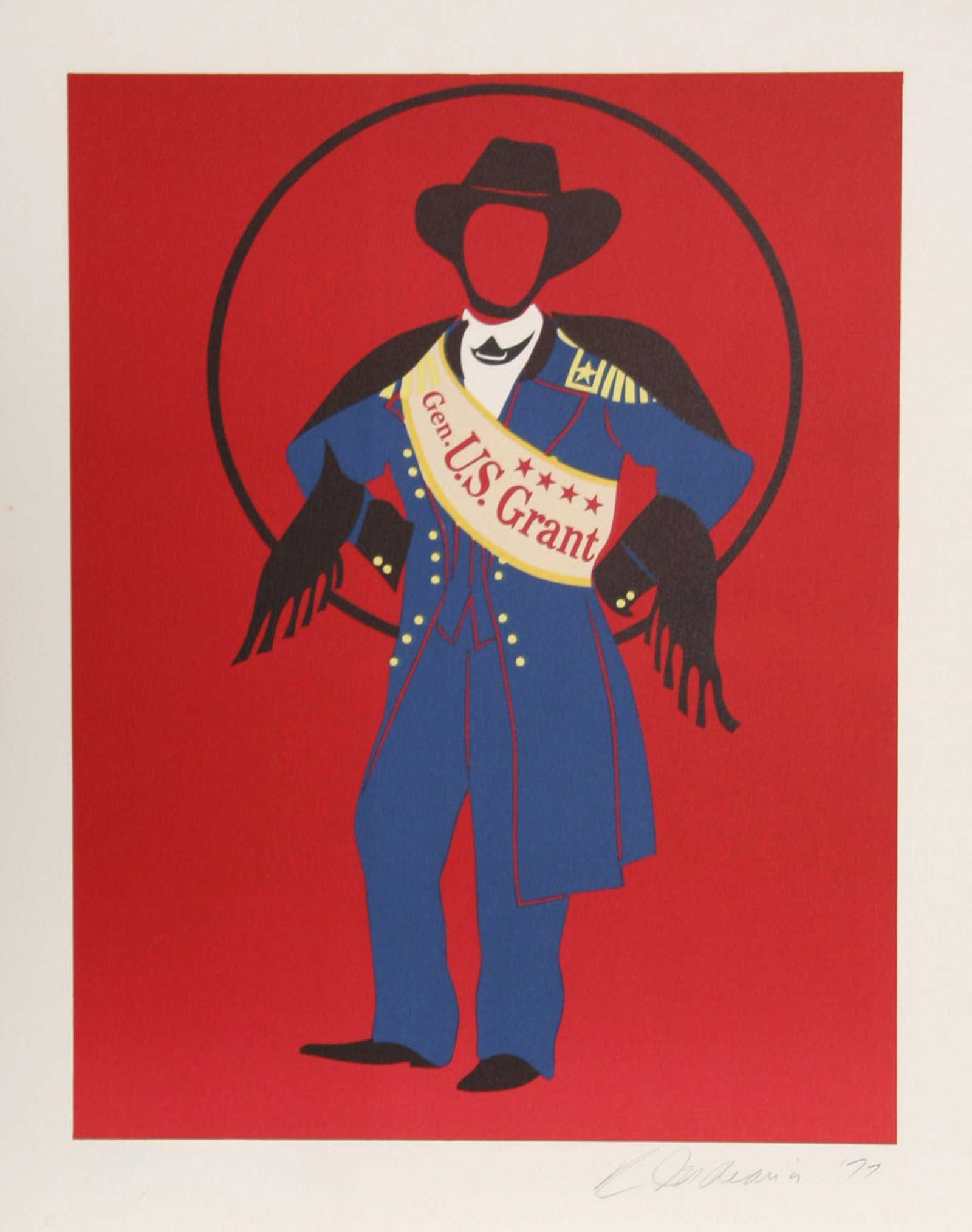Robert Indiana, Gen. Ulysses S. Grant, Lithograph: Artist: Robert Indiana, American (1928 - 2018) Title: Gen. Ulysses S. Grant Portfolio: The Mother of Us All Year: 1977 Medium: Lithograph on Arches, signed and numbered in pencil Edition: 150, AP XXVI