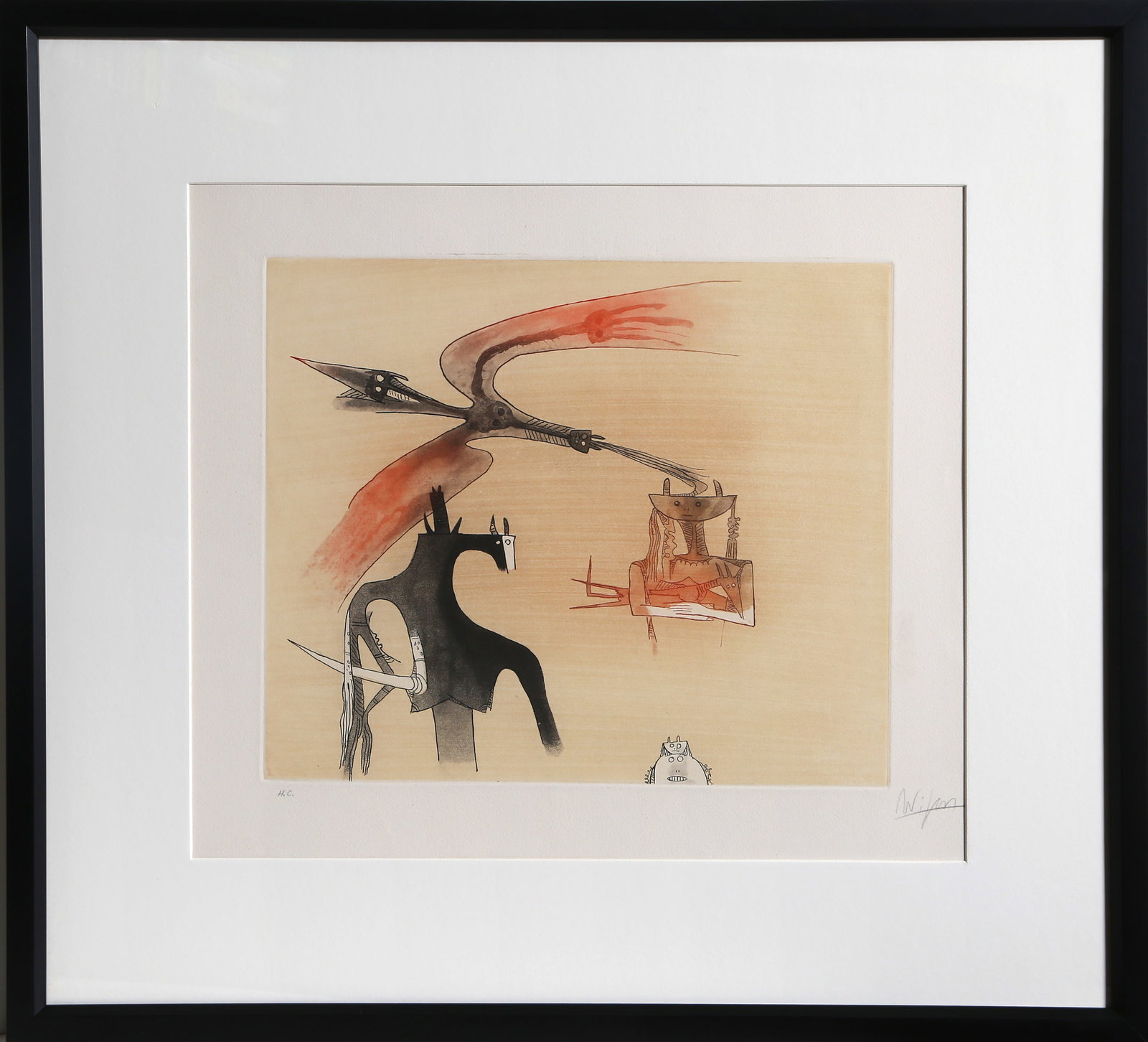 Wifredo Lam, Sans Titre (7907), Etching (1 of 4)