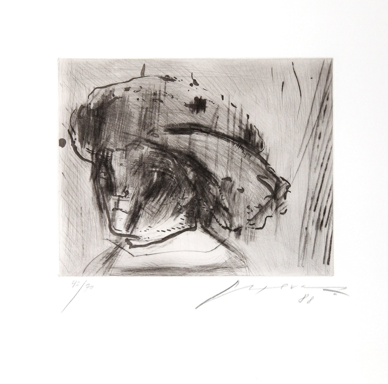 Jose Luis Cuevas, Rembrandt as a Child, Etching (1 of 3)