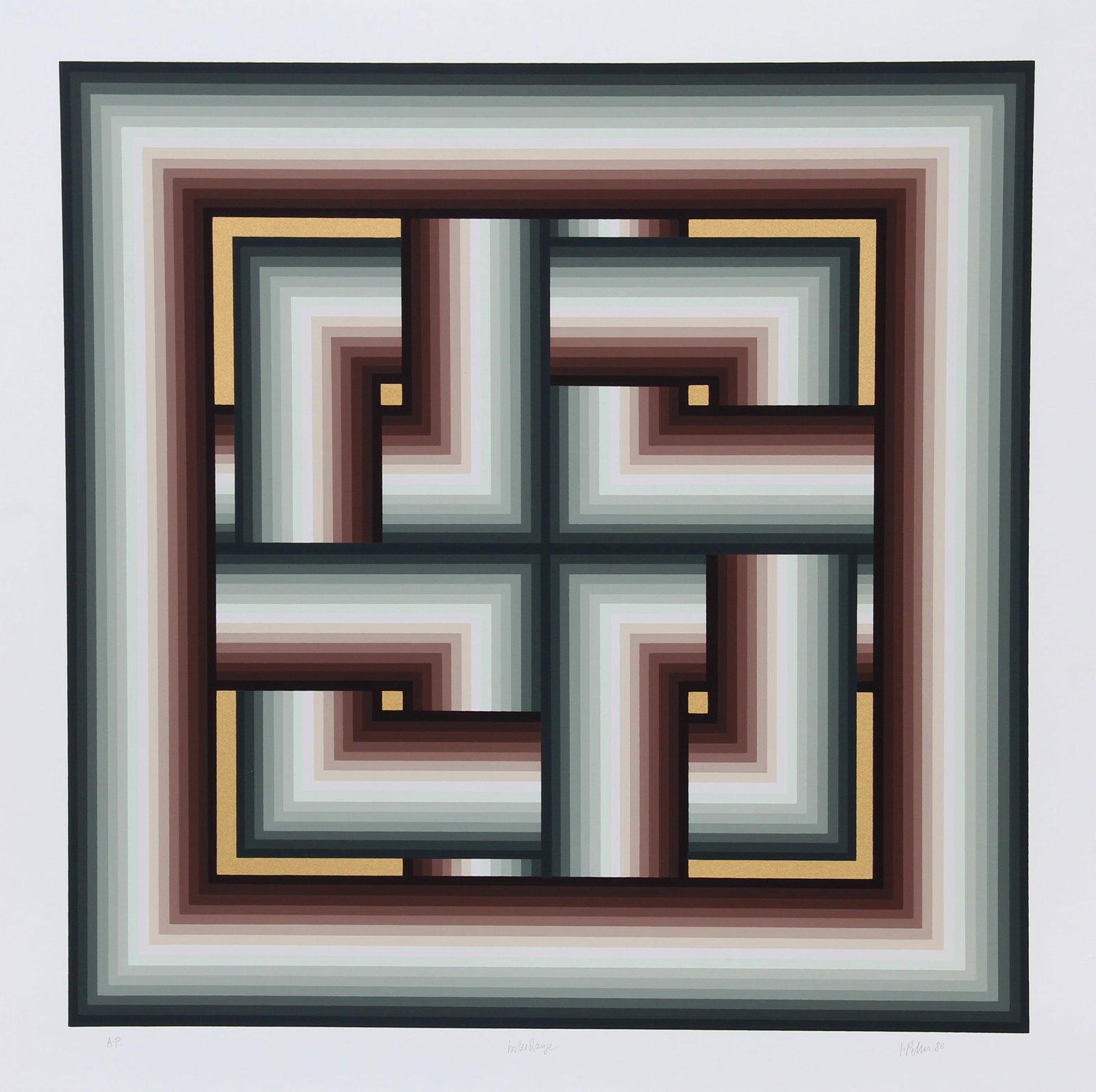 Jurgen Peters, Interchange, Screenprint (1 of 3)