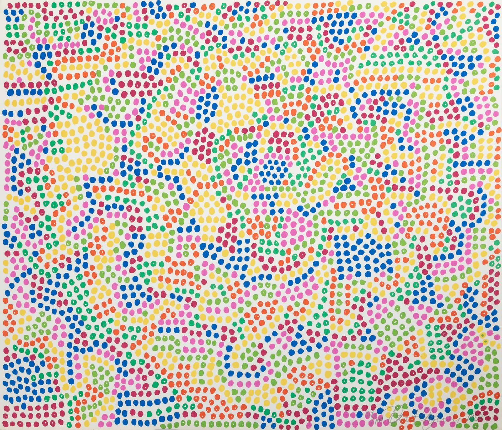 Peter Young, Two People Looking at a Piece of Paper, Screenprint (1 of 3)