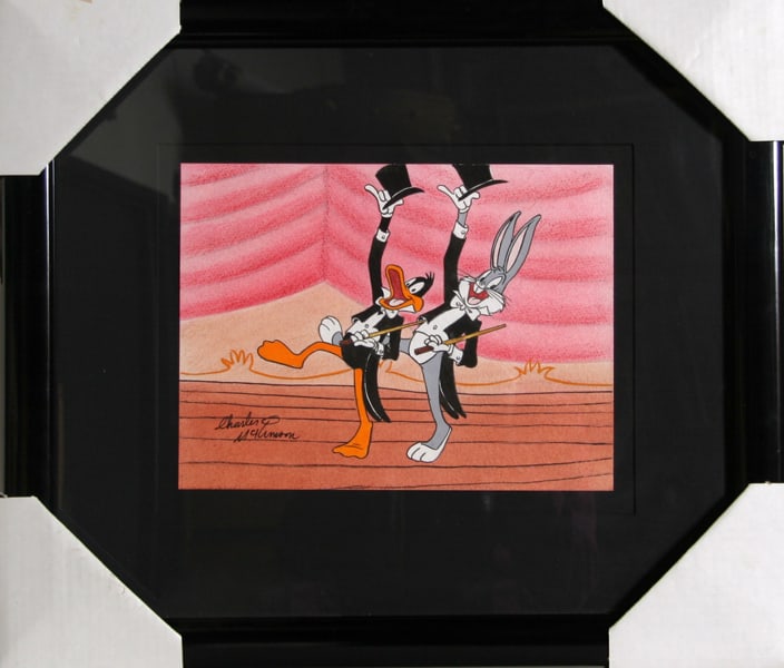Charles Edson McKimson, Bugs Bunny, Watercolor: Artist: Charles Edson McKimson, American (1914 - 1999) Title: Bugs Bunny - This Is It #4 Medium: Watercolor on Paper, signed in ink lower left Size: 9 in. x 12 in. (22.86 cm x 30.48 cm) Frame Size: 19