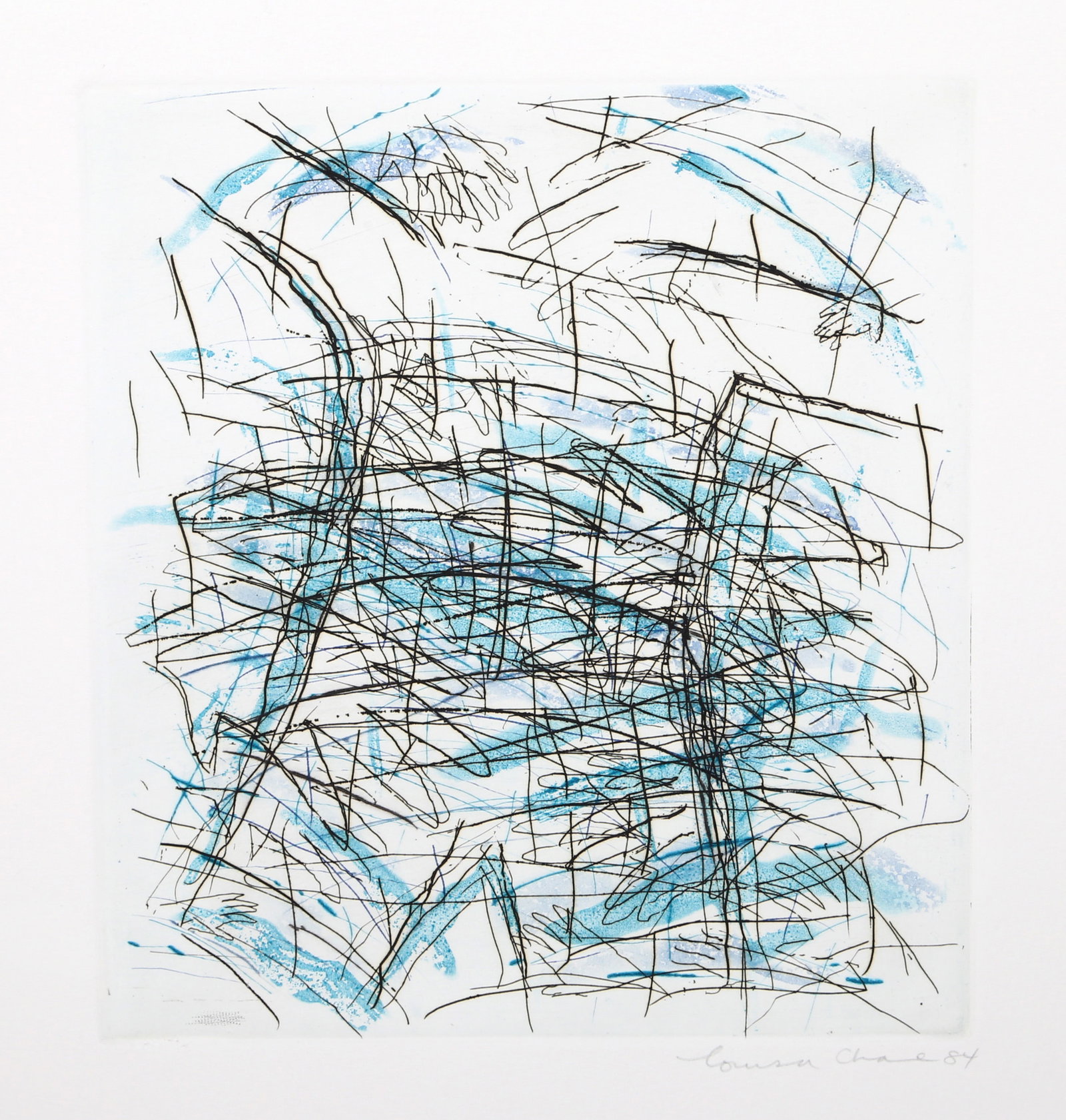 Louisa Chase, Undertow (Variant), Etching (1 of 2)