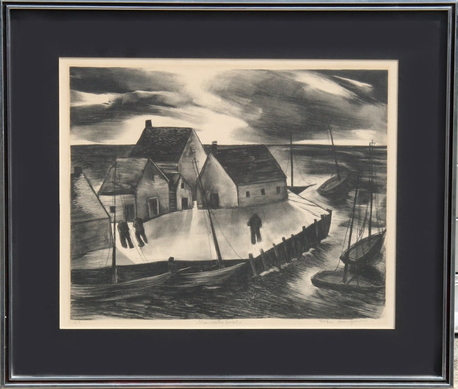 John Lonergan, Gloucester Docks, Lithograph (1 of 4)