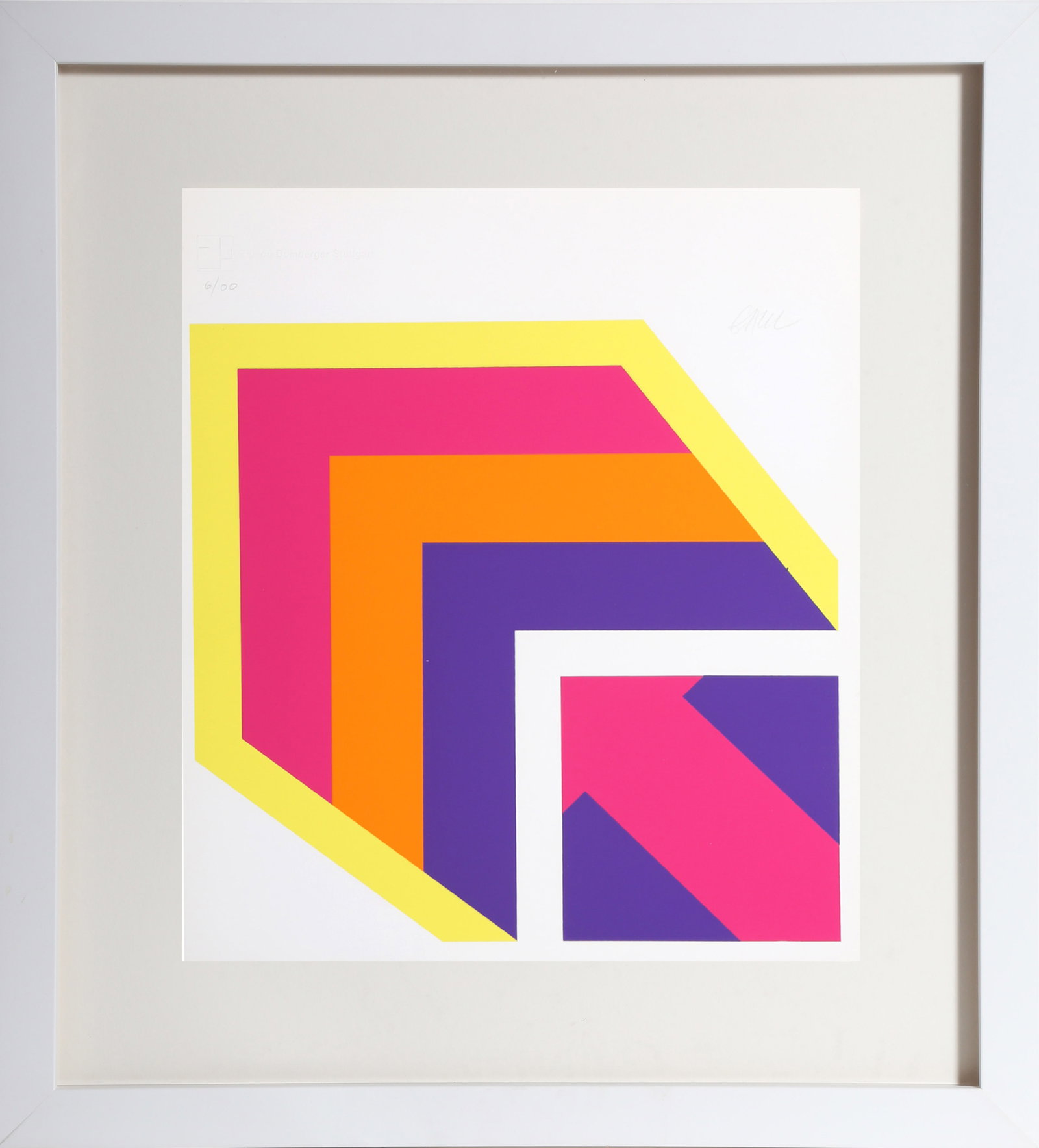Winfred Gaul, May, Screenprint: Artist: Winfred Gaul (2003) Title: May Year: 1969 Medium: Screenprint, signed and numbered in pencil Edition: 6/100 Size: 14 x 12 in. (35.56 x 30.48 cm) Frame Size: 20 x 18 inches Printer: Domberger P