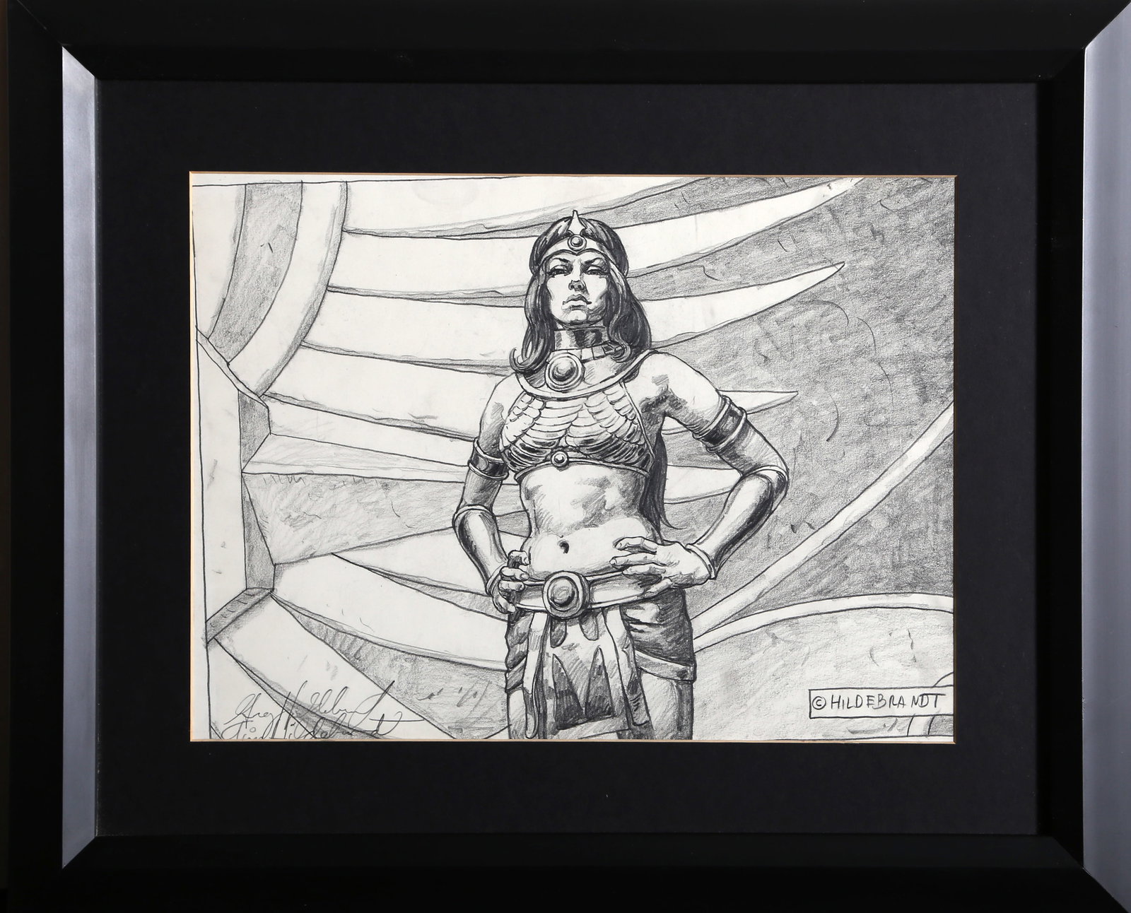 Brothers Hildebrandt, The Amazon Princess, Drawing (1 of 2)